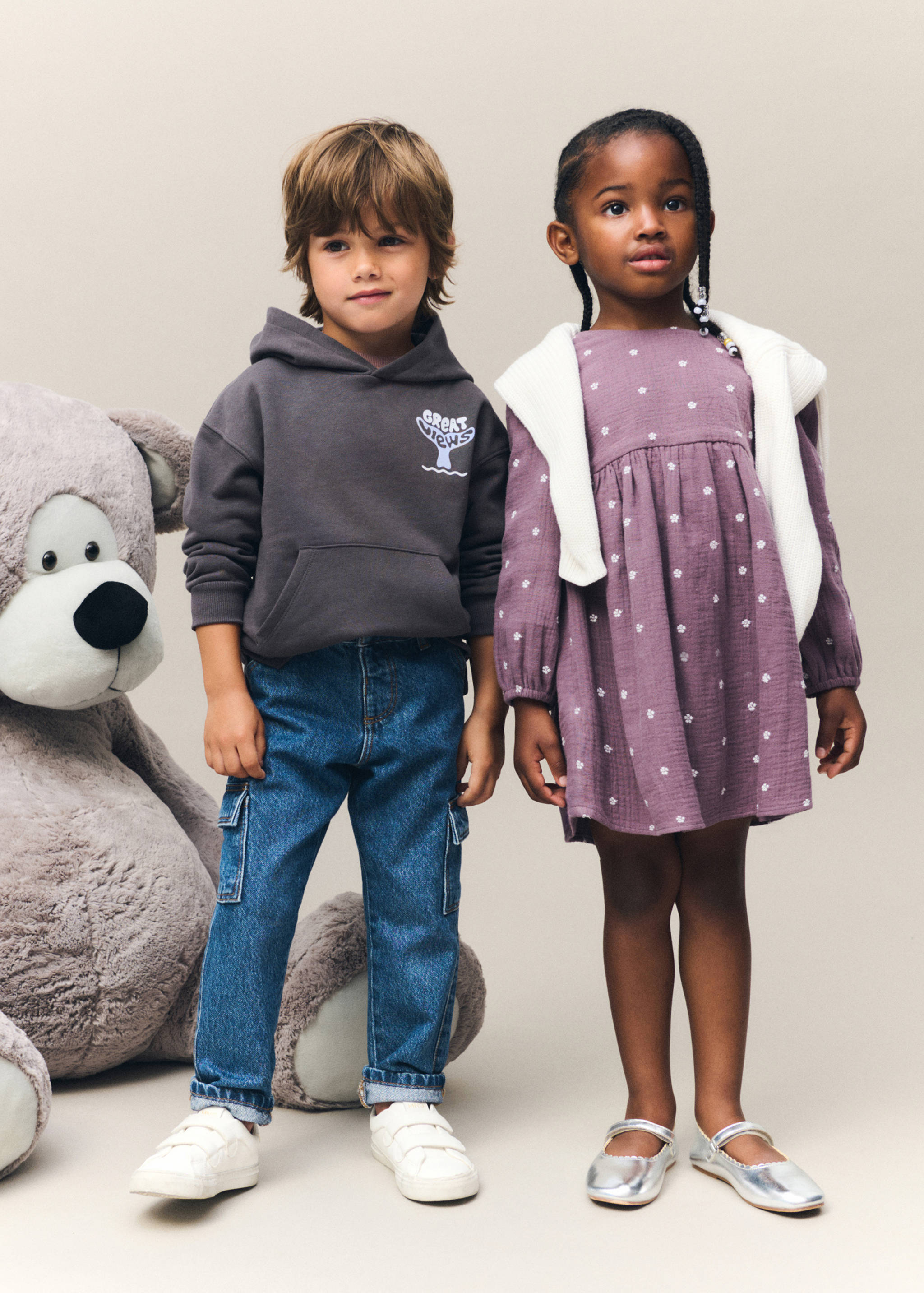 Floral embroidery dress - General plane