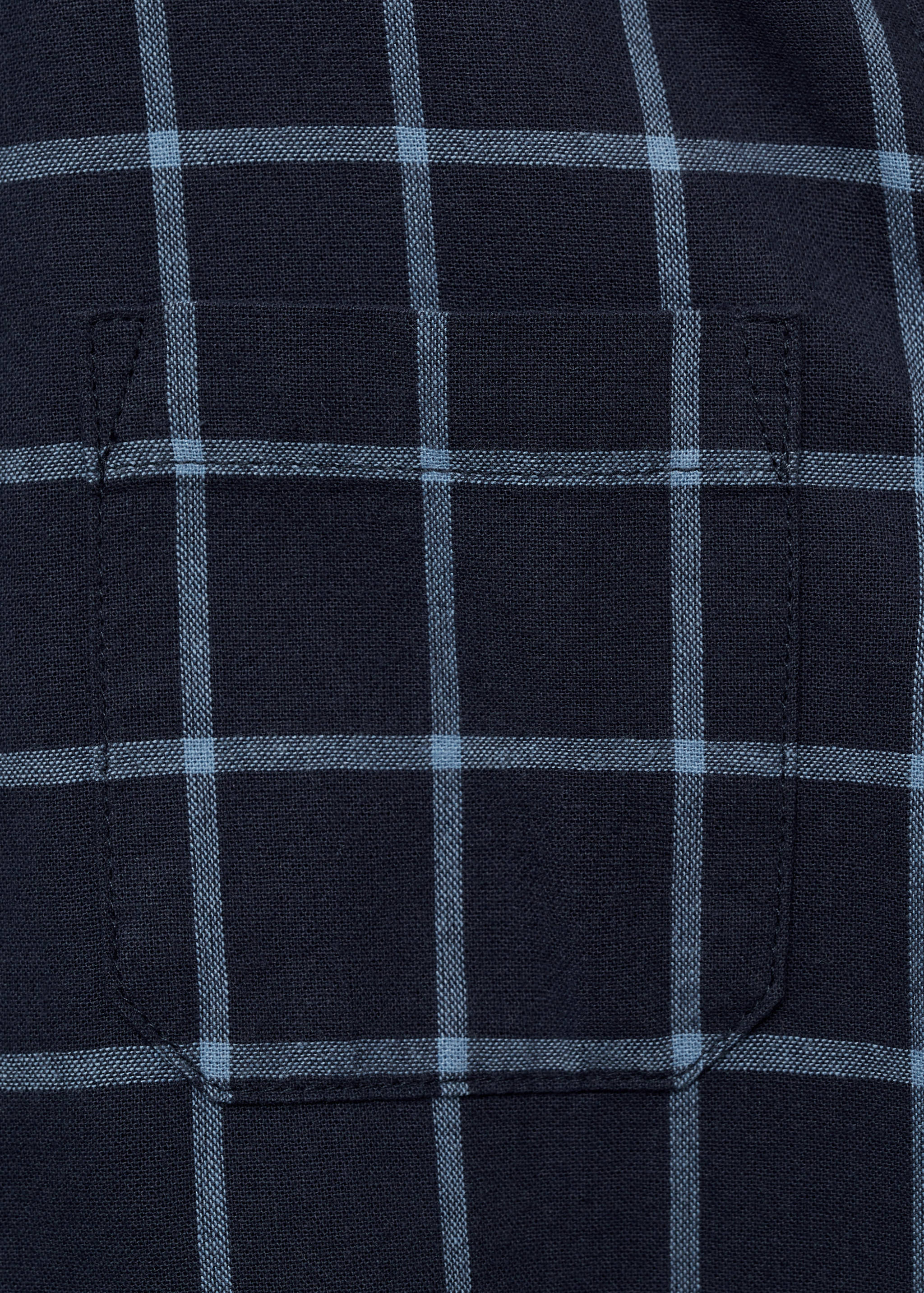 Regular fit check cotton shirt - Details of the article 0
