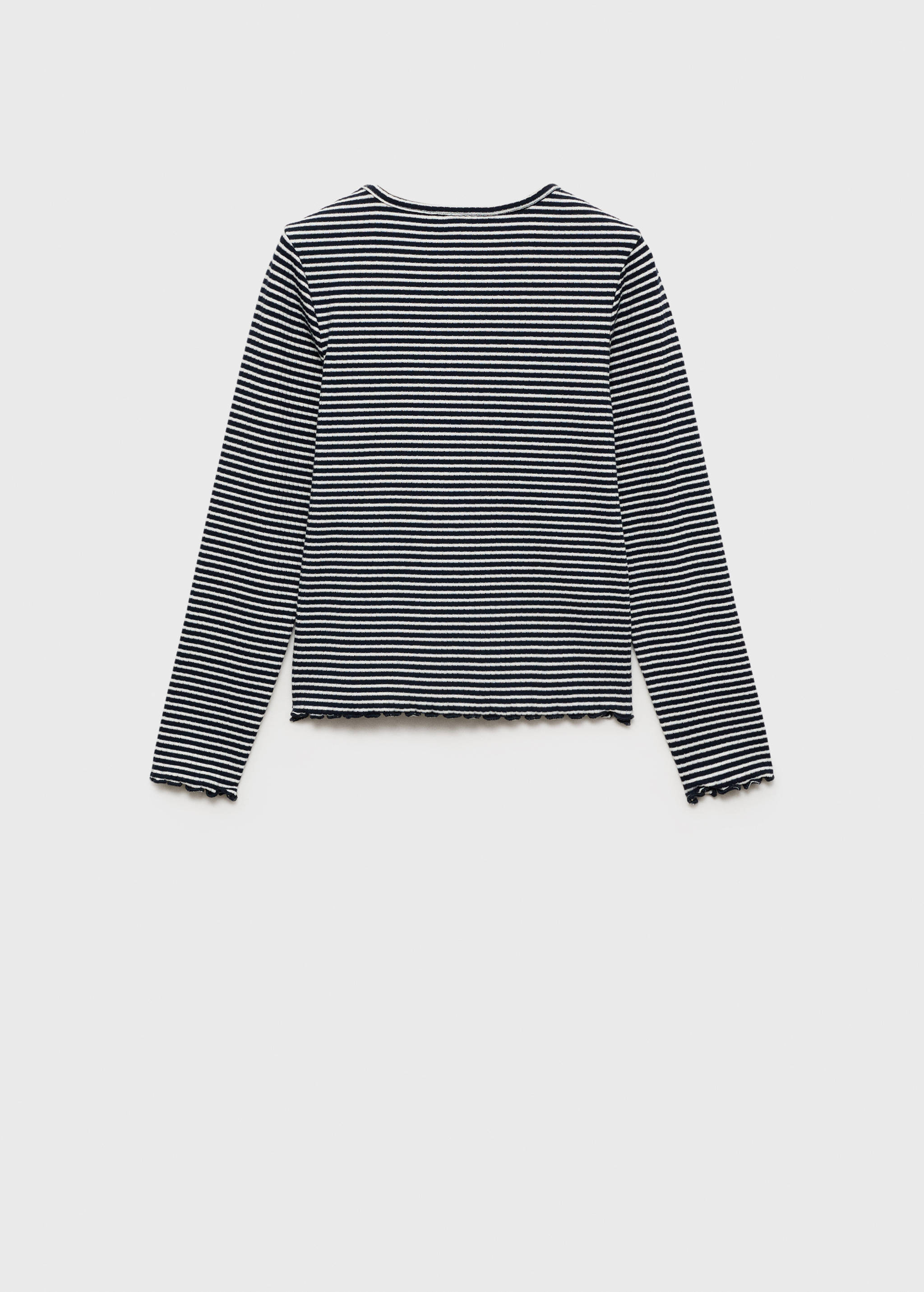 Striped long sleeves t-shirt - Reverse of the article