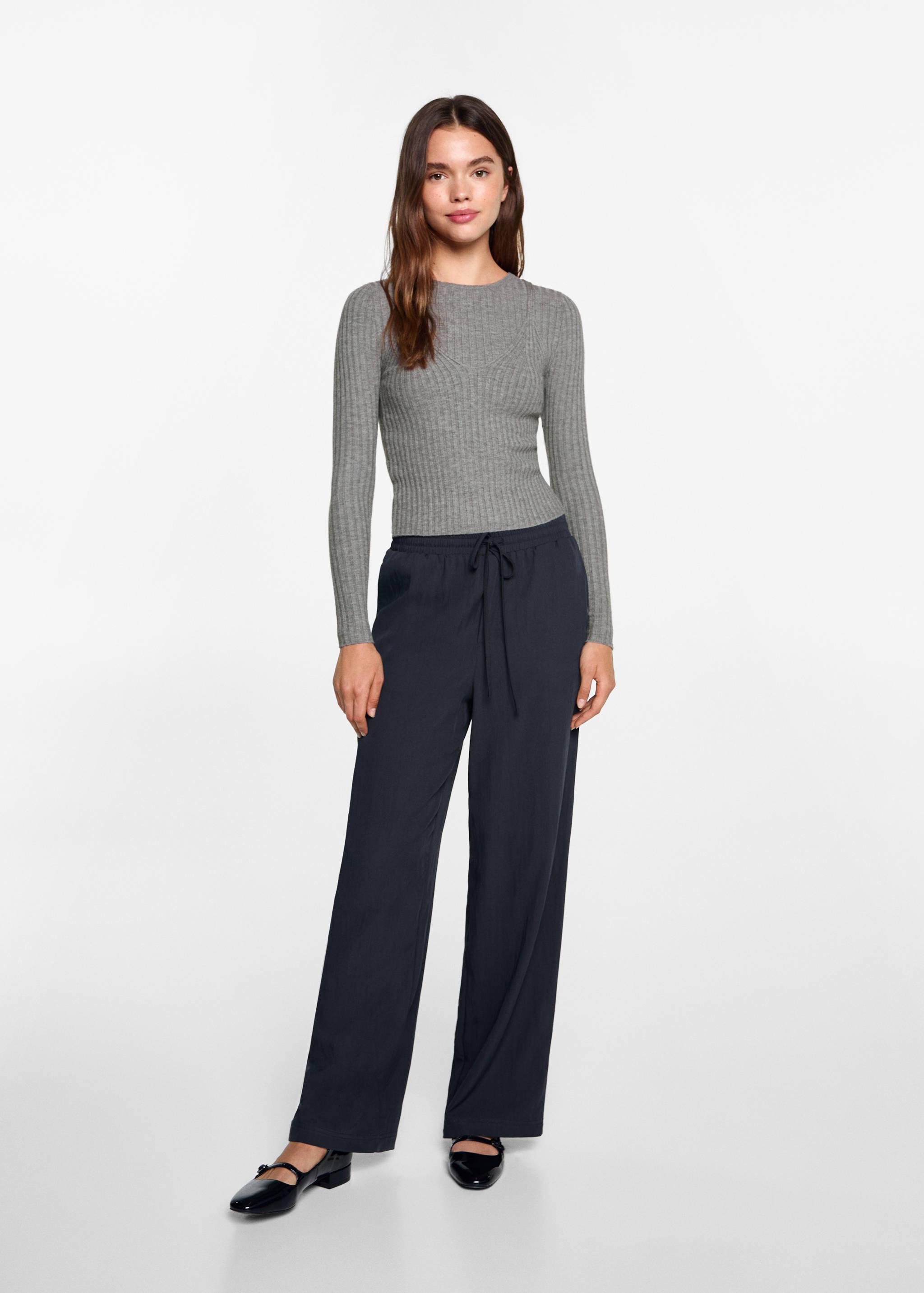 Ribbed sweater top - General plane