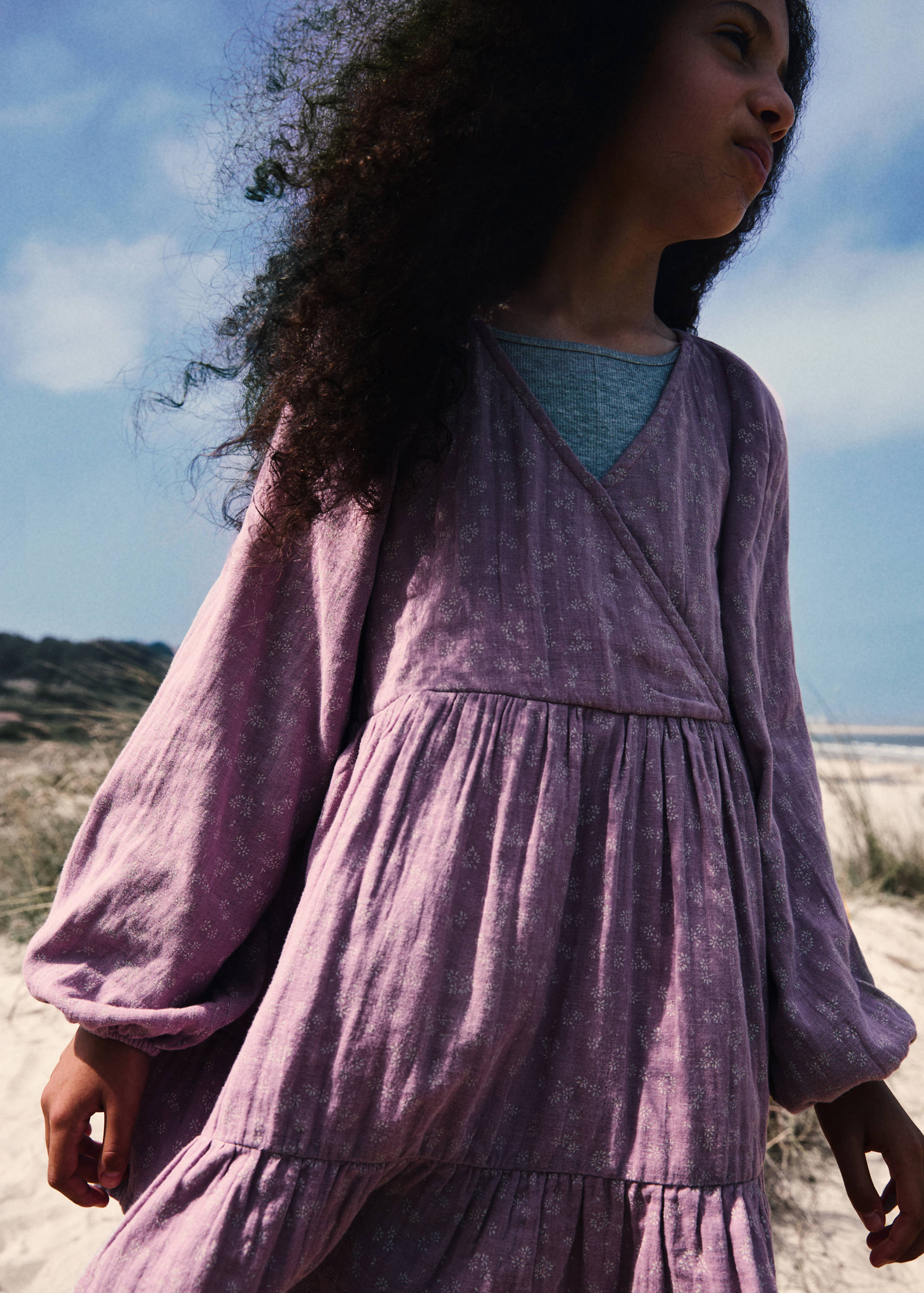 Ruffled printed dress - Details of the article 5