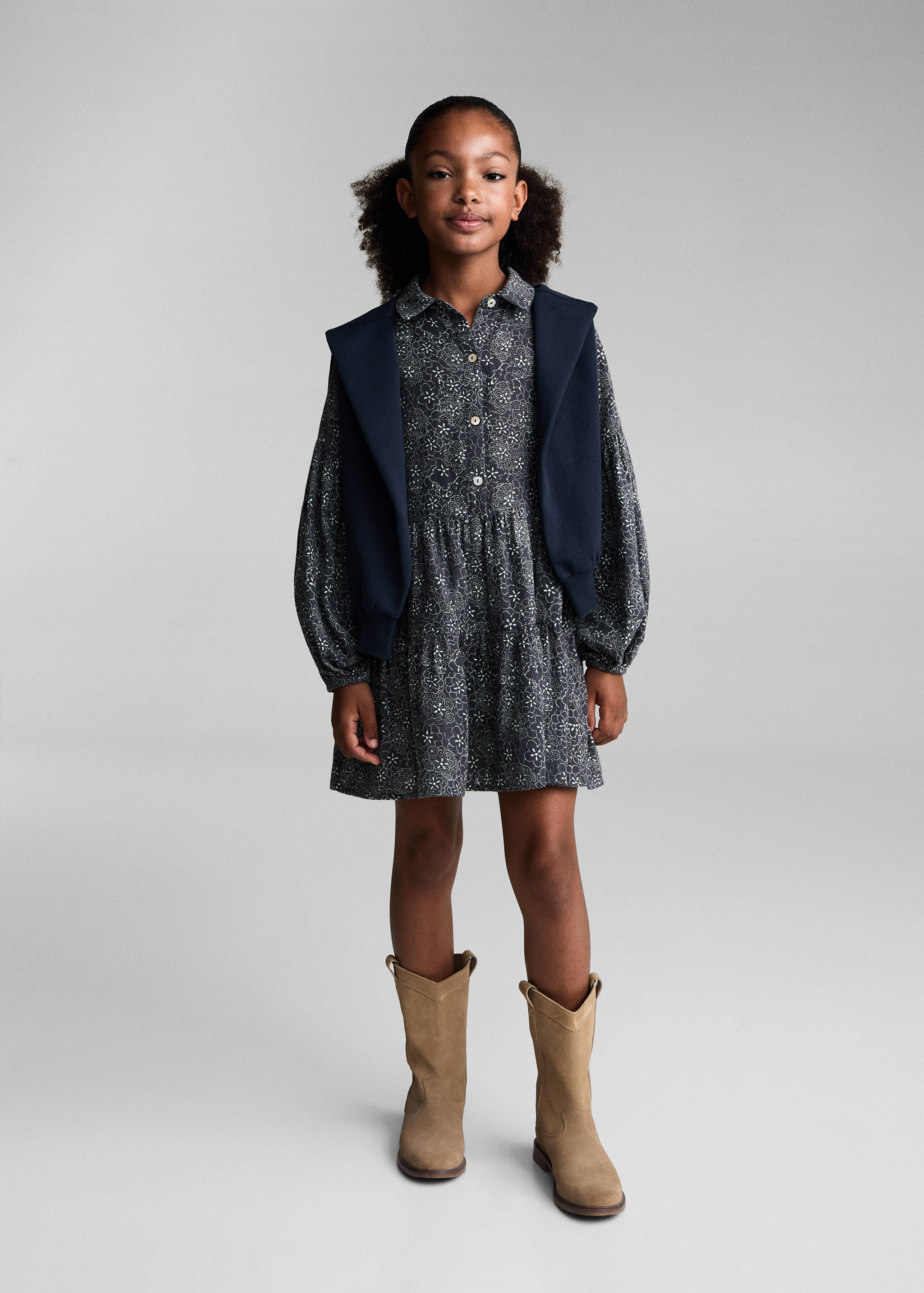 Vestit estampat floral - Pla general