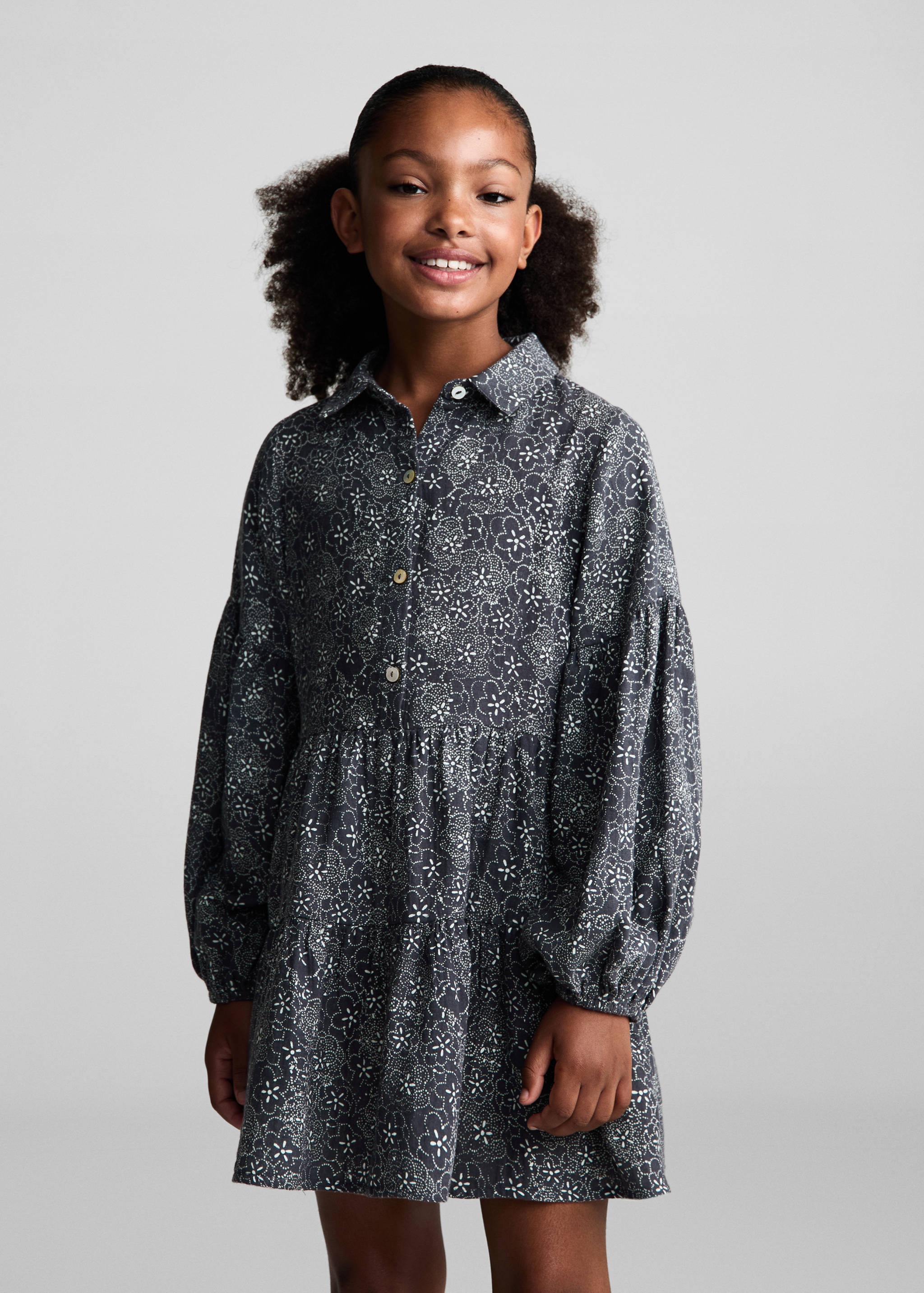 Vestit estampat floral - Pla mig