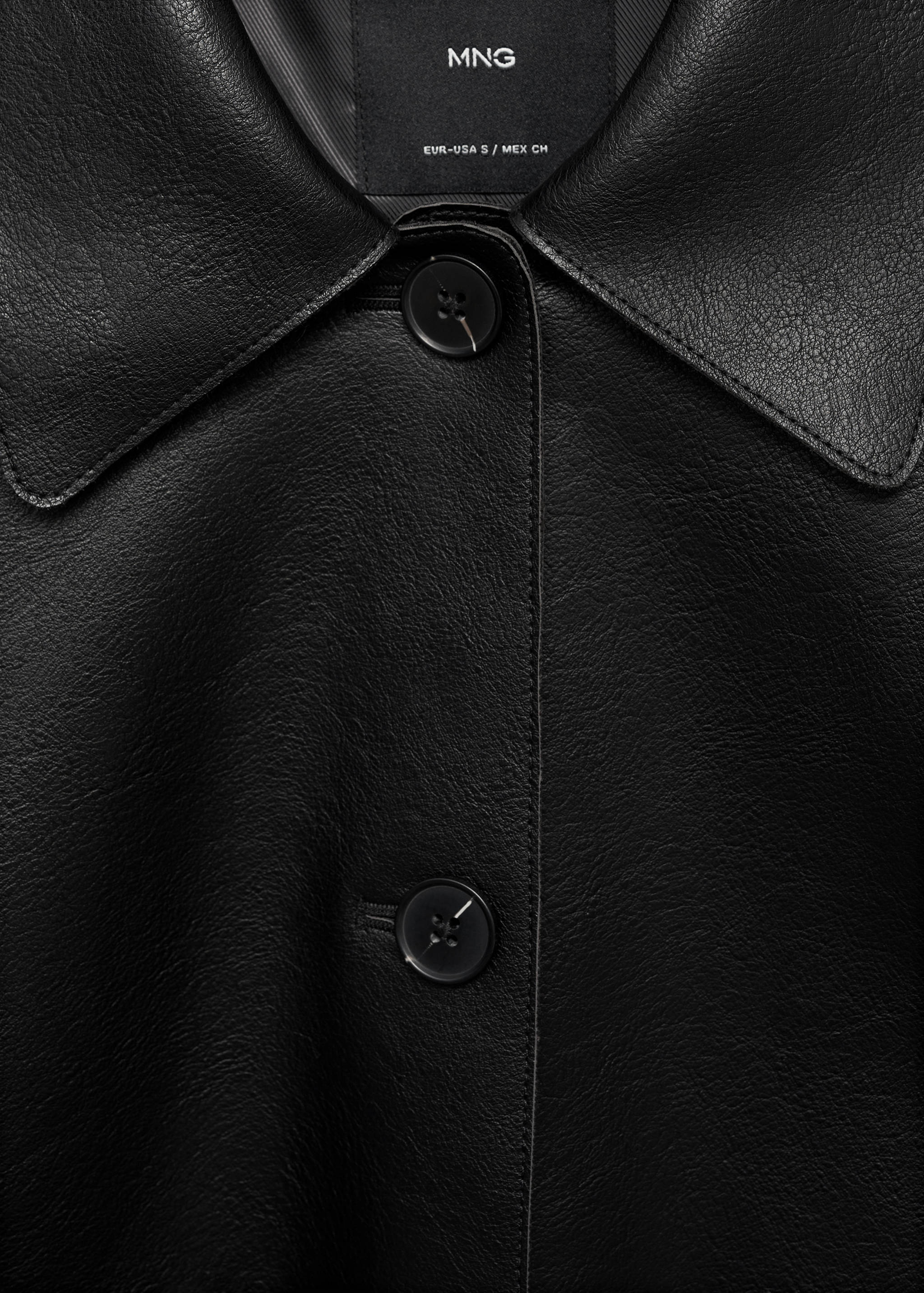 Куртка из искусственной кожи с карманами - Деталь изделия 8