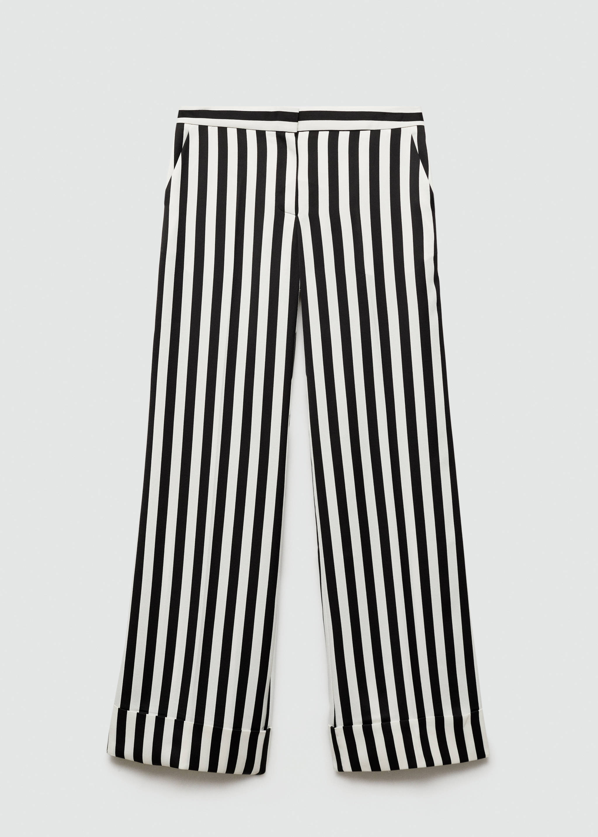 Straight striped trousers - Article without model