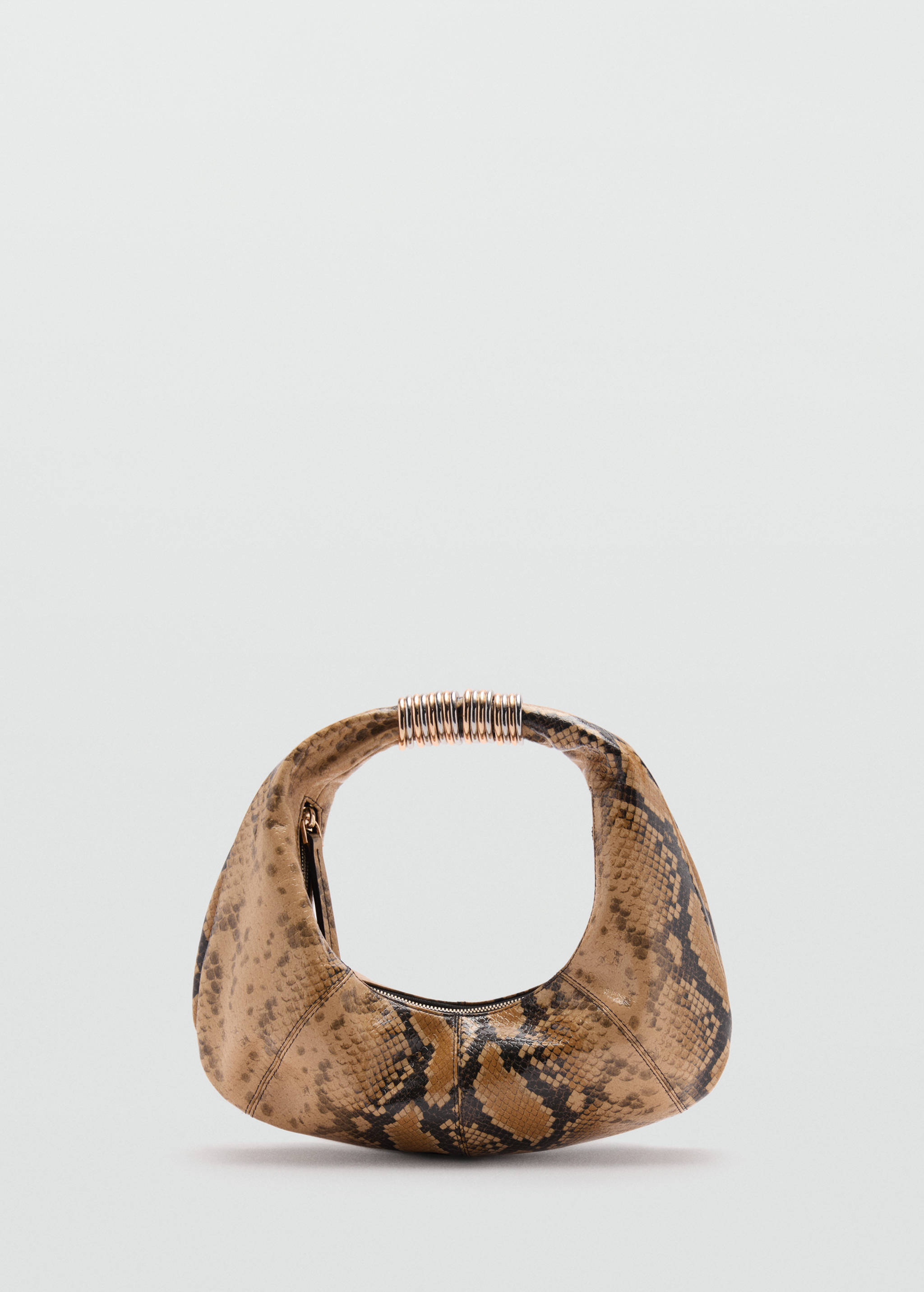 Snake-effect leather bag - Article without model