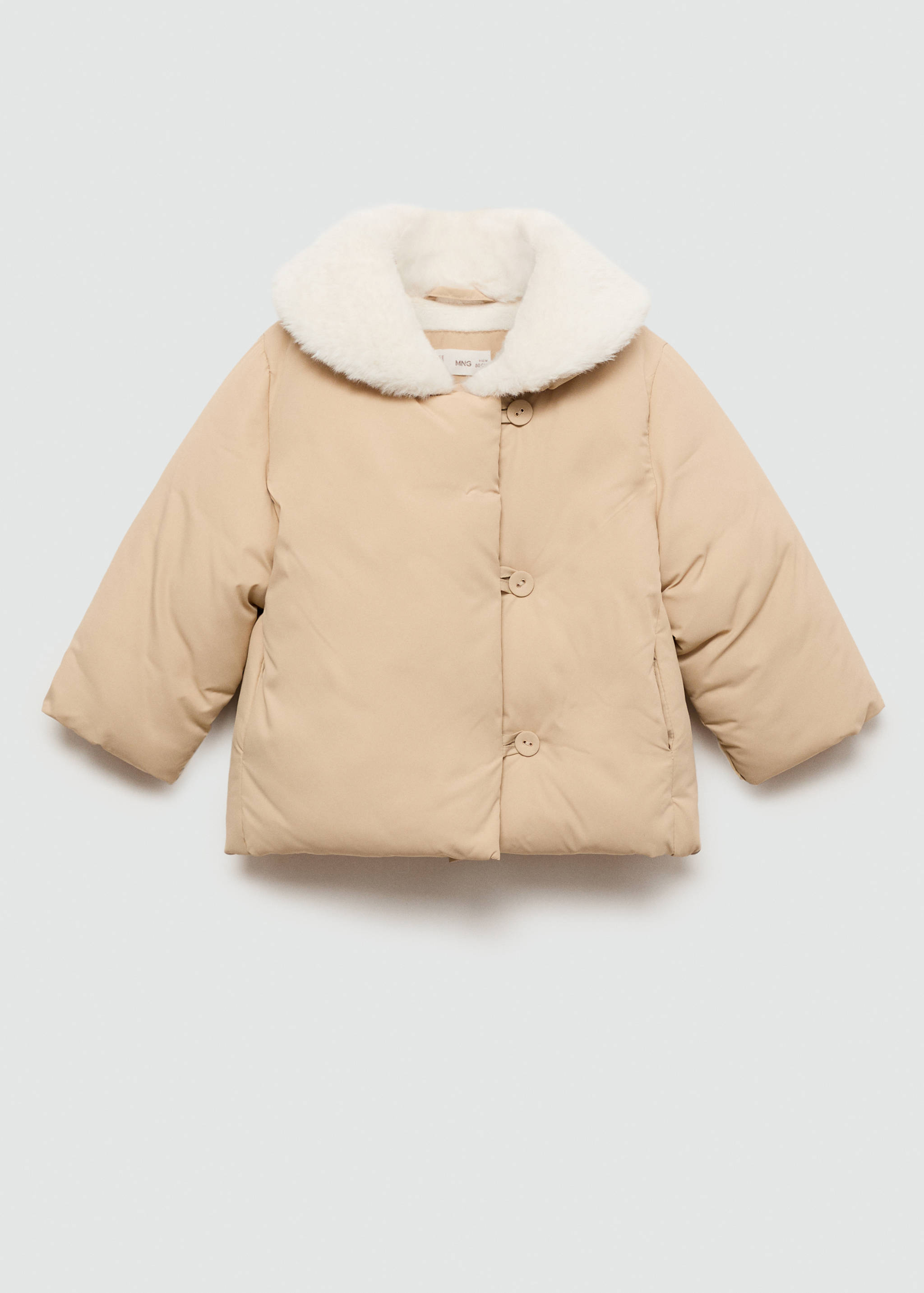 Anorak matelassé imitation fourrure - Article sans modèle