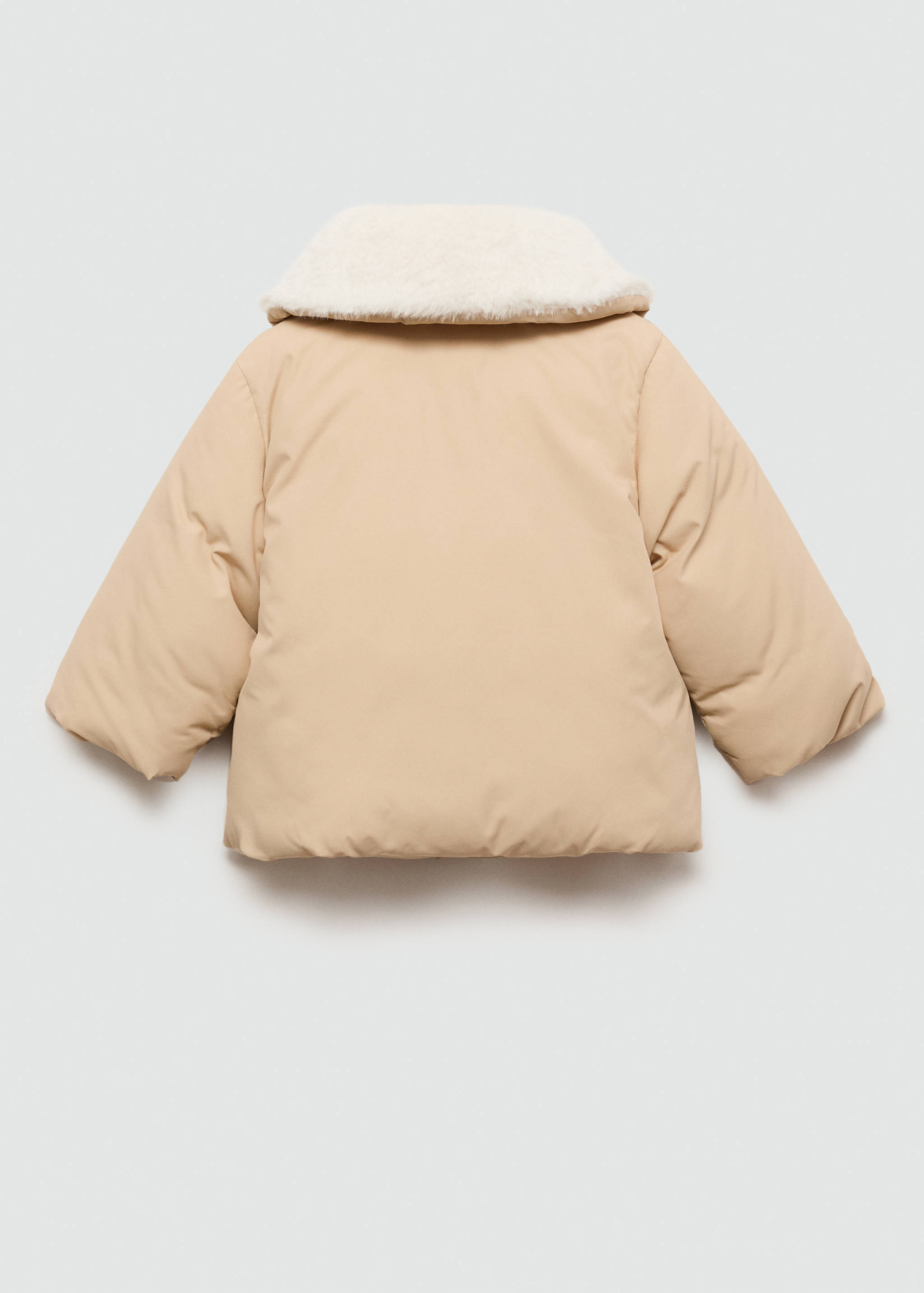 Anorak matelassé imitation fourrure - Verso de l’article