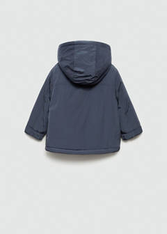 Padded anorak with shearling lining — Blue 7