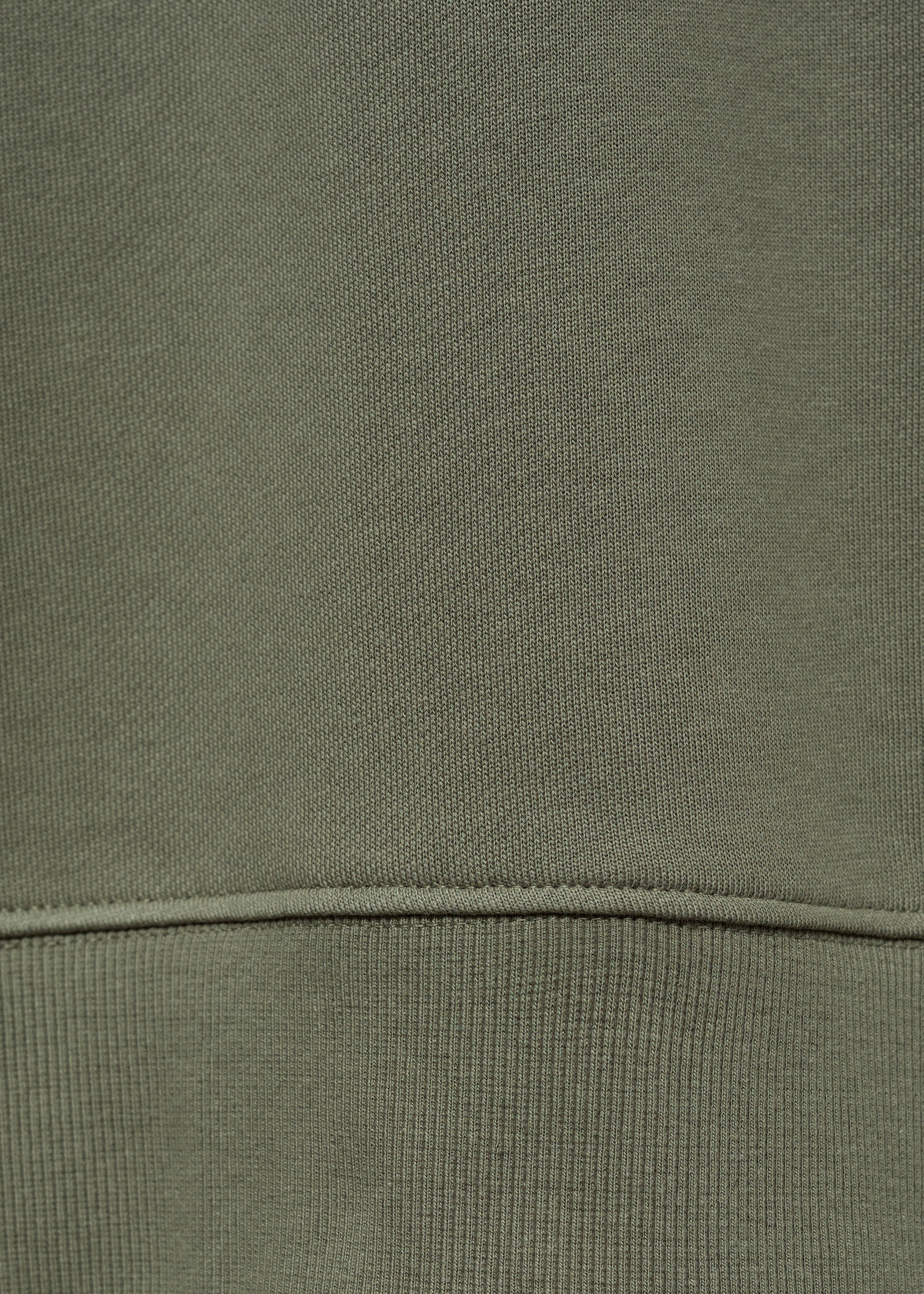 Zipper cotton sweater - Details of the article 0