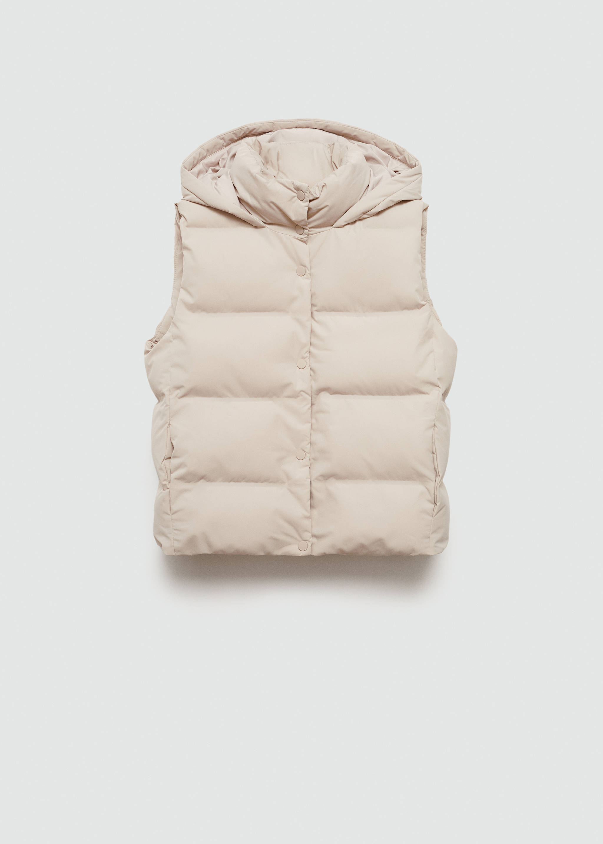 Quilted vest with hood - Article without model