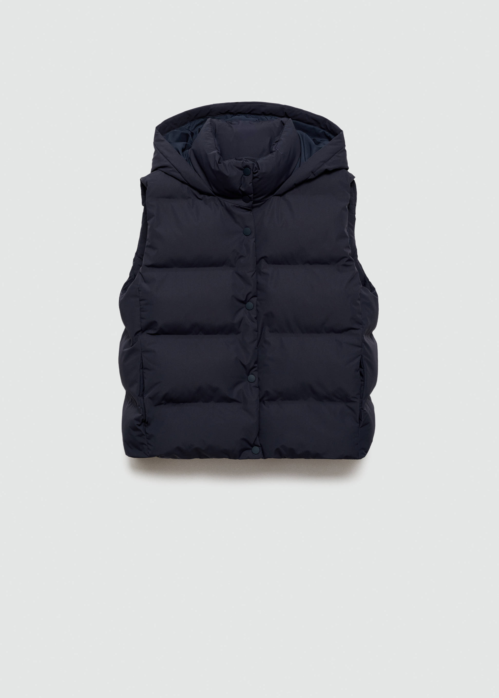 Quilted vest with hood - Article without model