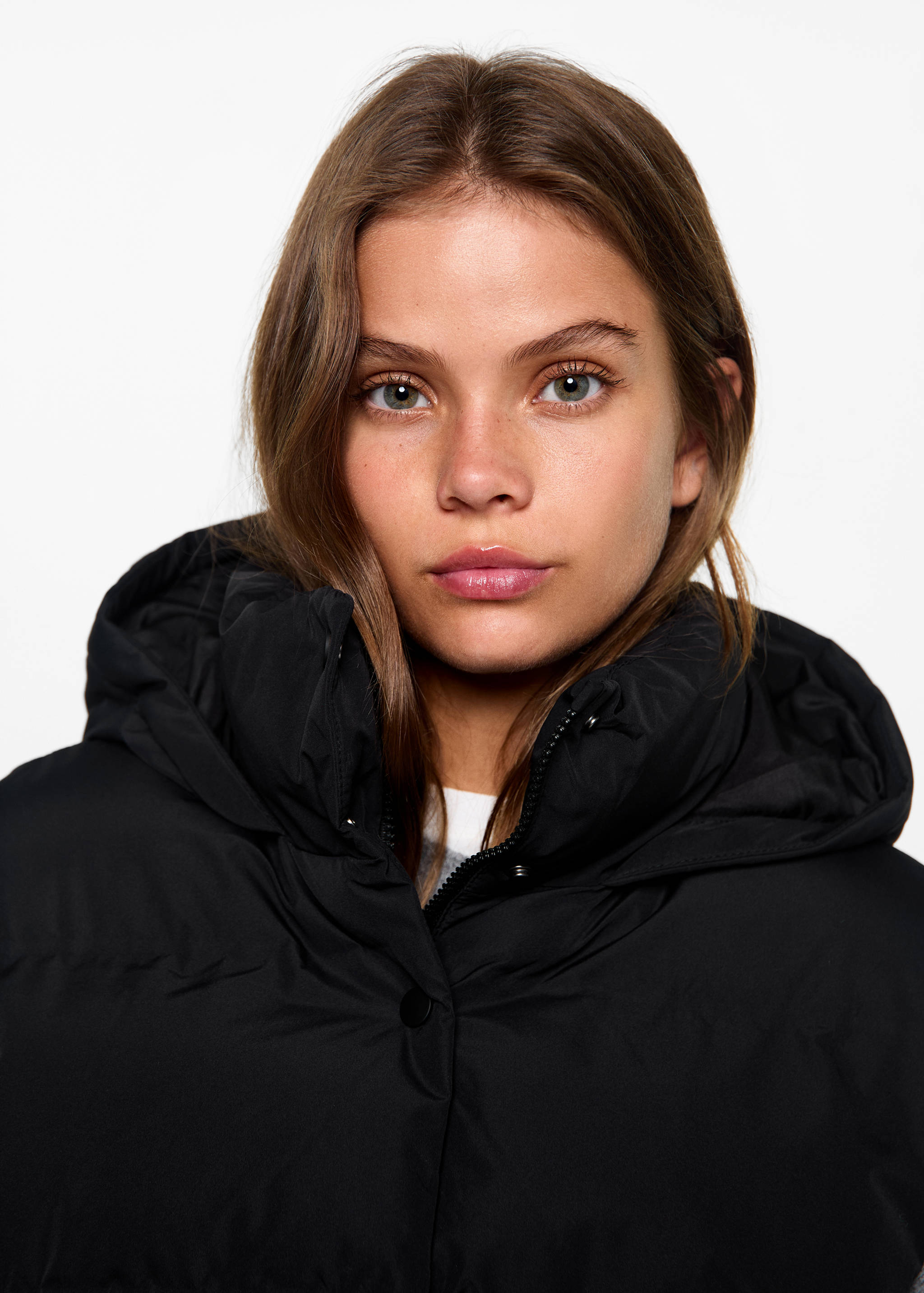 Quilted vest with hood - Details of the article 1