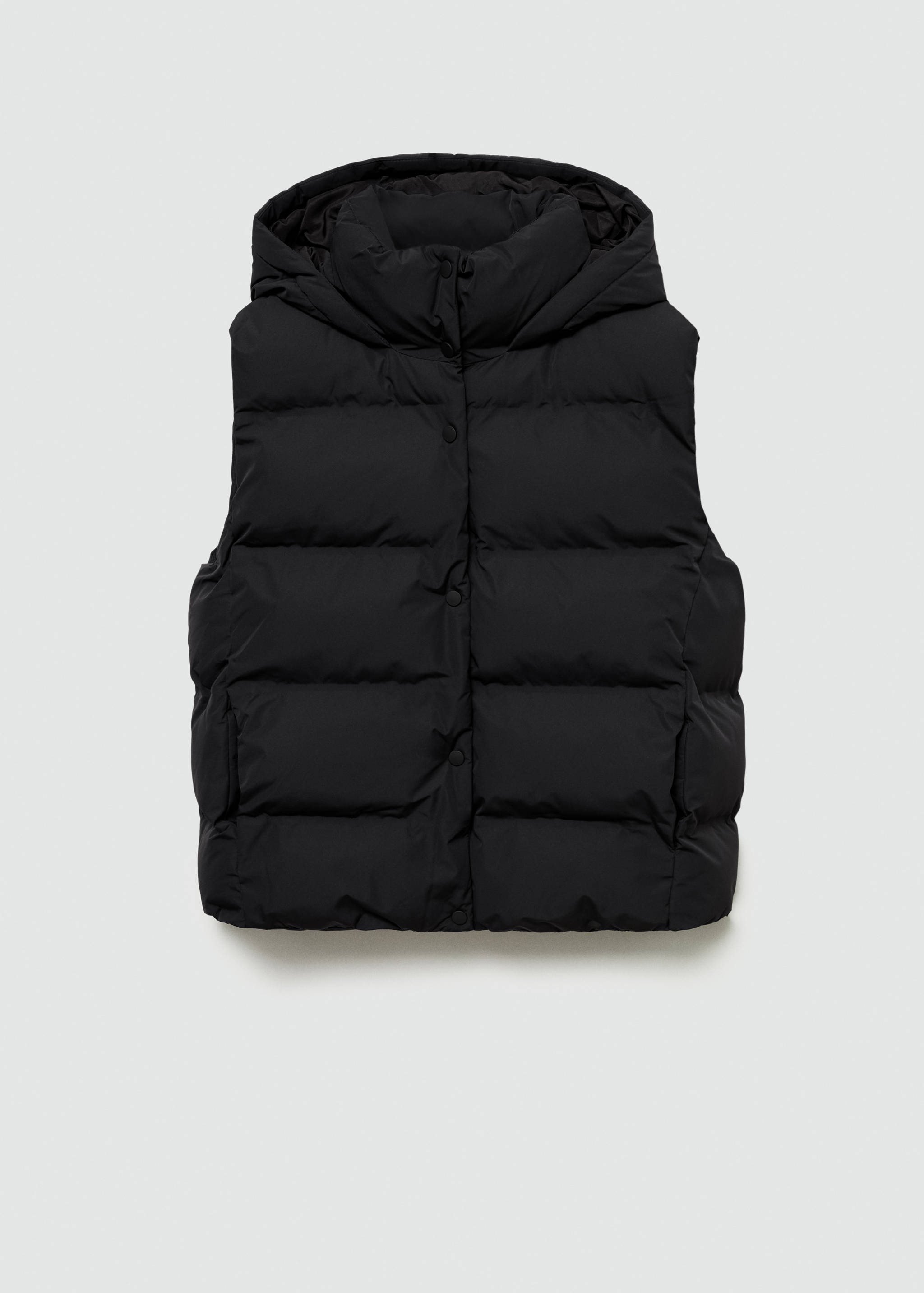 Quilted vest with hood - Article without model