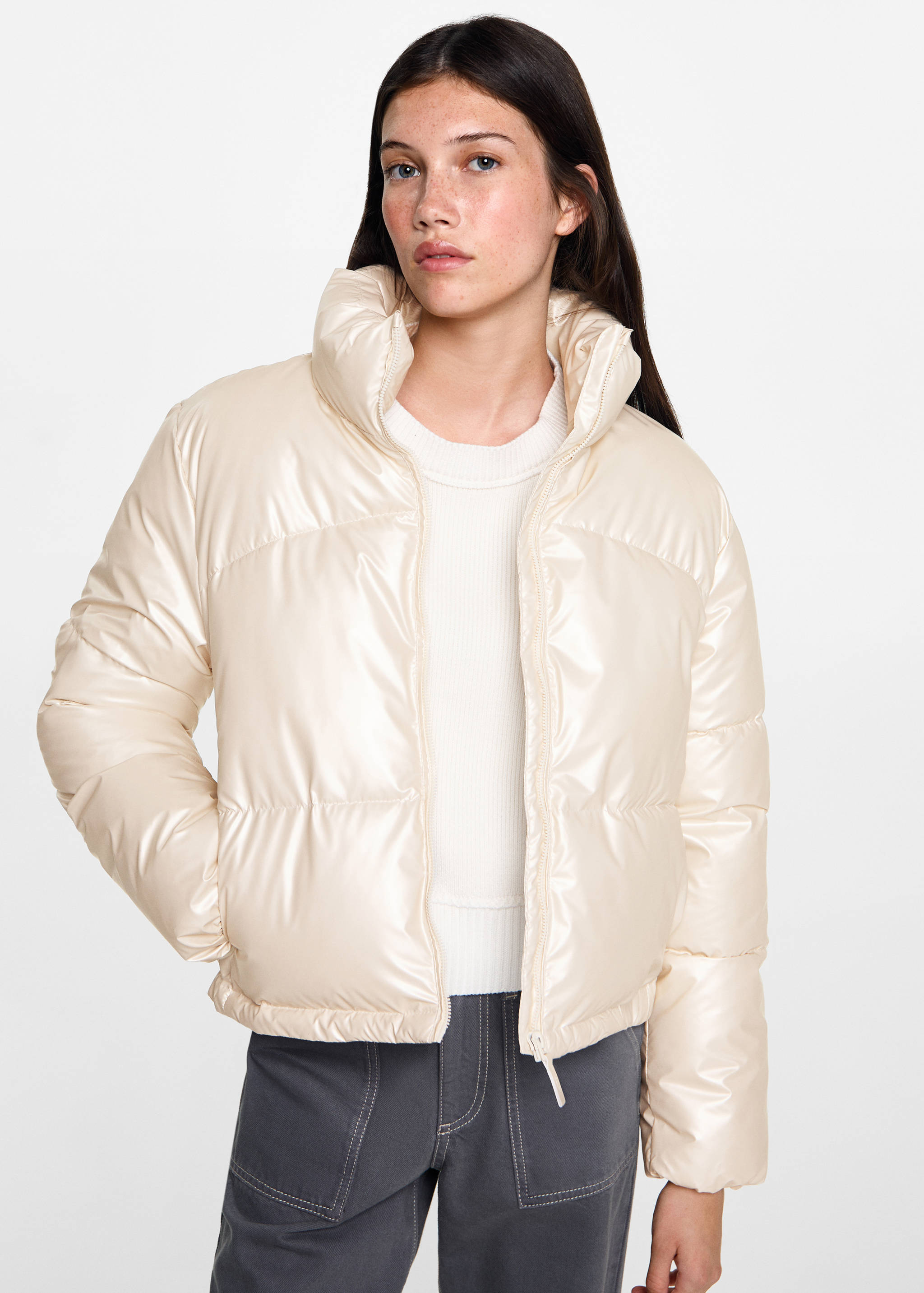 Metallic puffer jacket - Medium plane