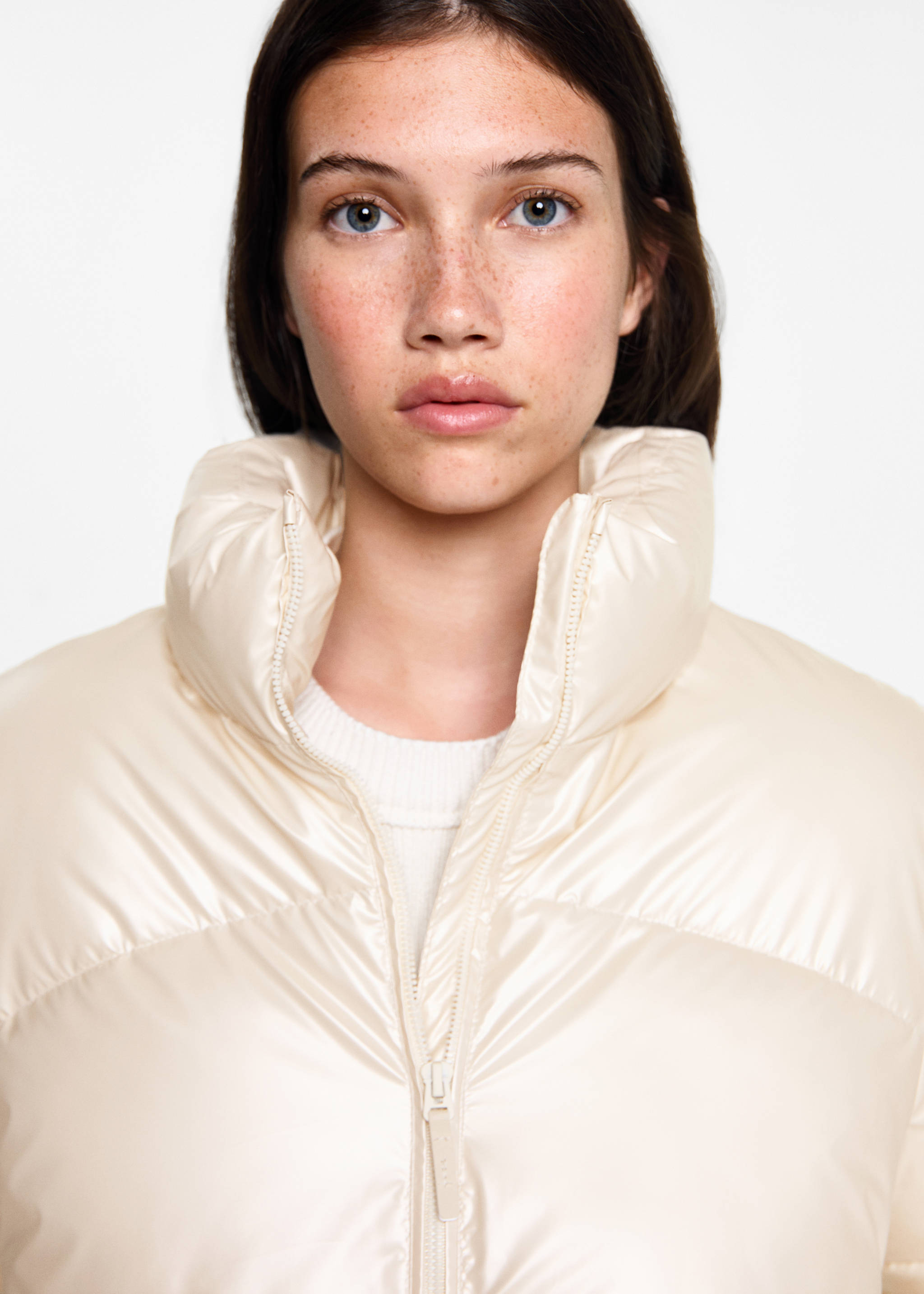 Metallic puffer jacket - Details of the article 1