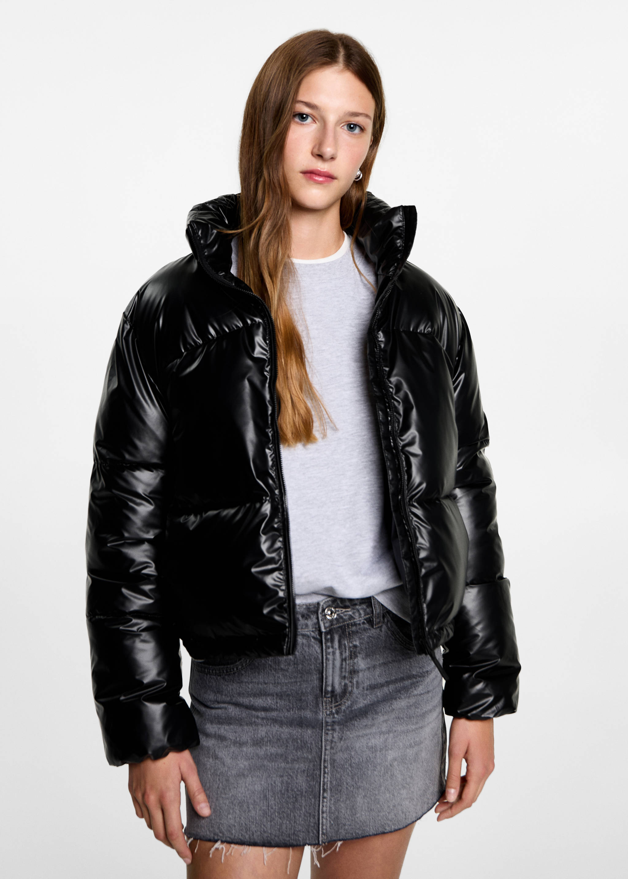 Metallic puffer jacket - Medium plane