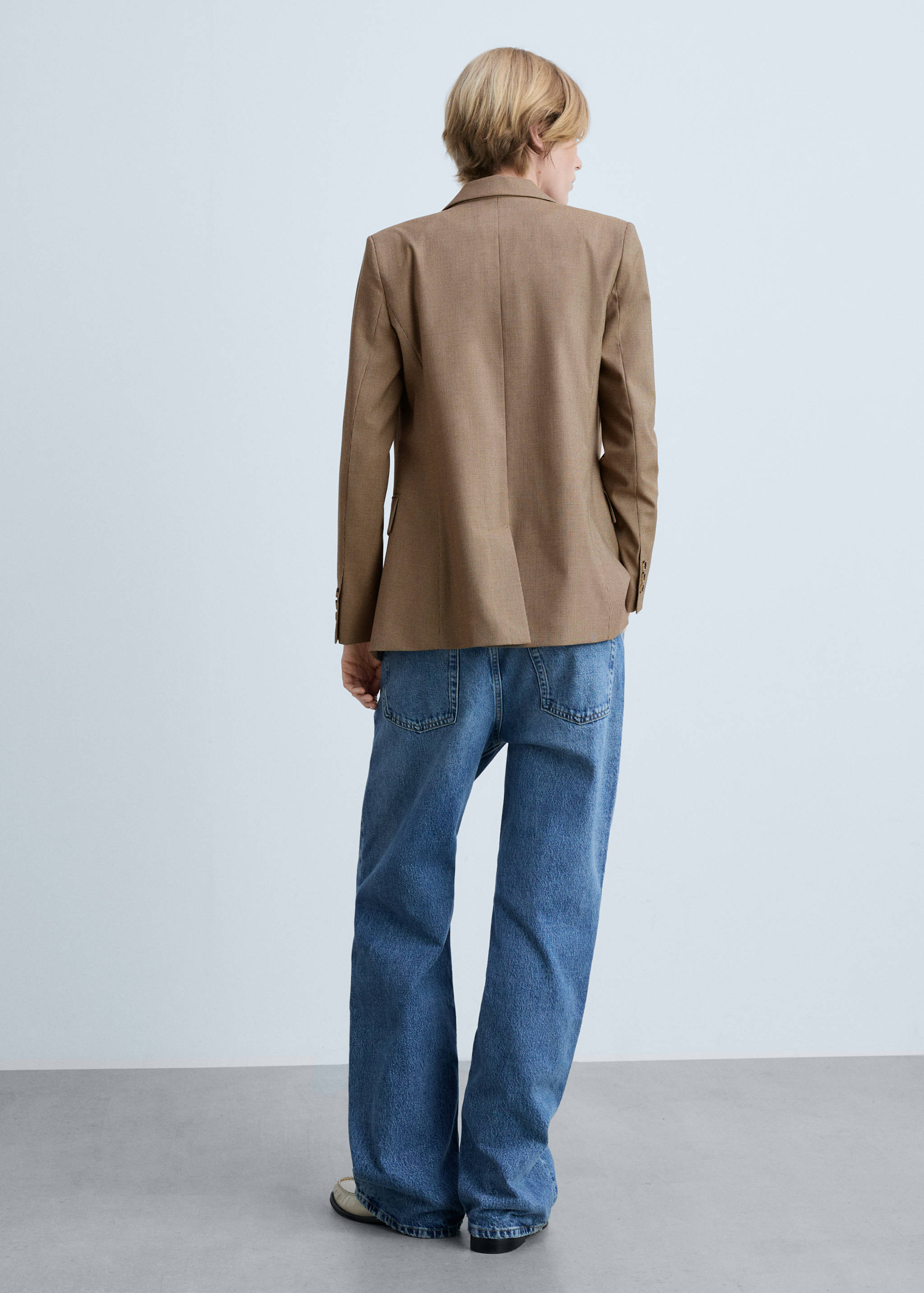 Blazer cruzada pata de gallo - Reverso del artículo