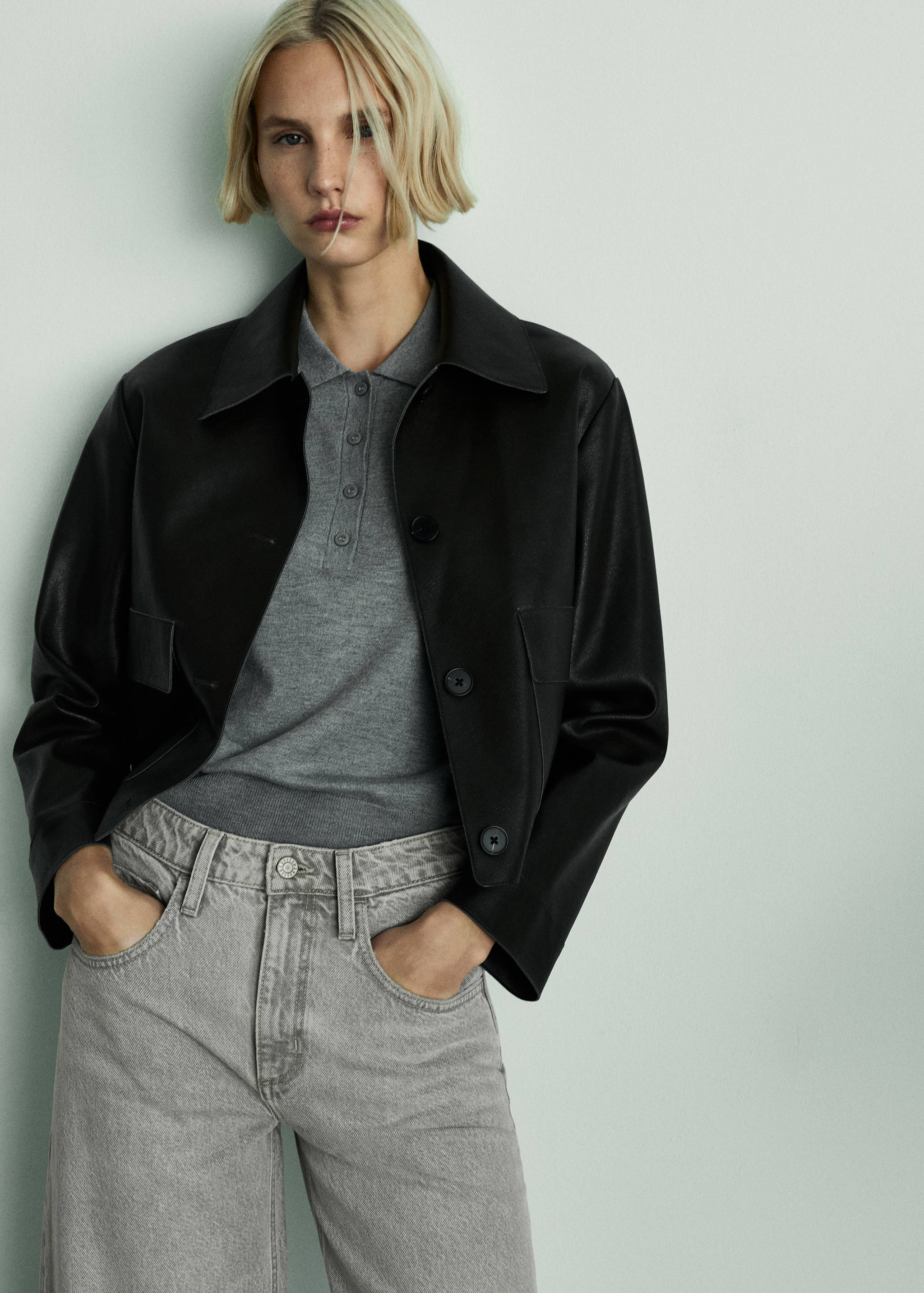 High-waist balloon jeans - Details of the article 1