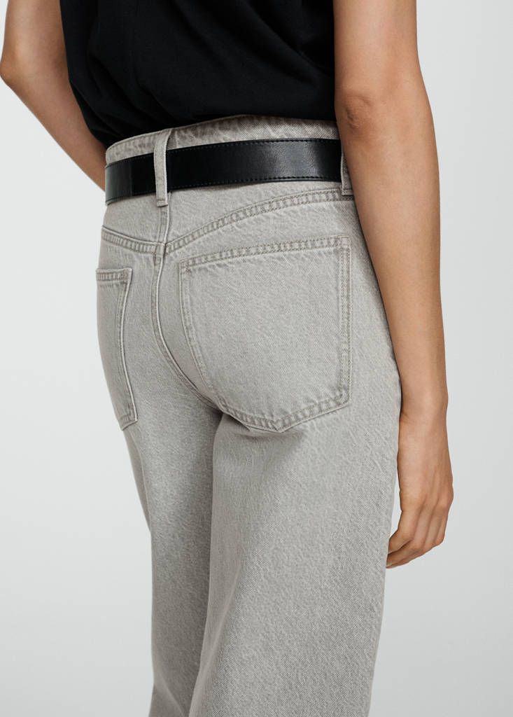 High-waist balloon jeans — Denim Grey