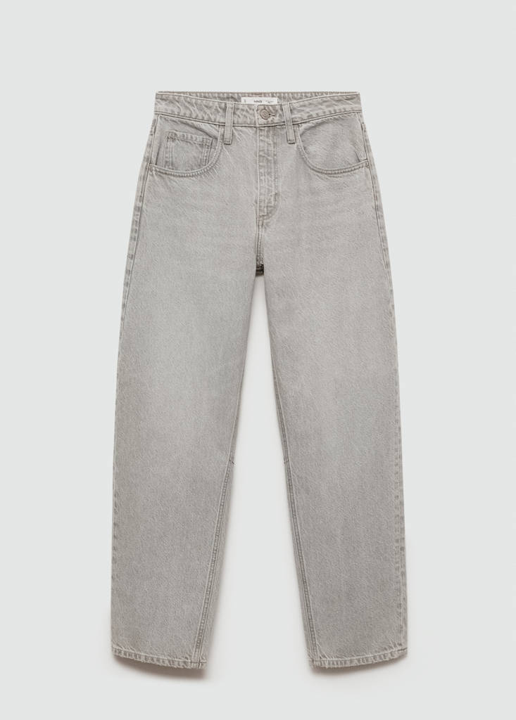 High-waist balloon jeans — Denim Grey