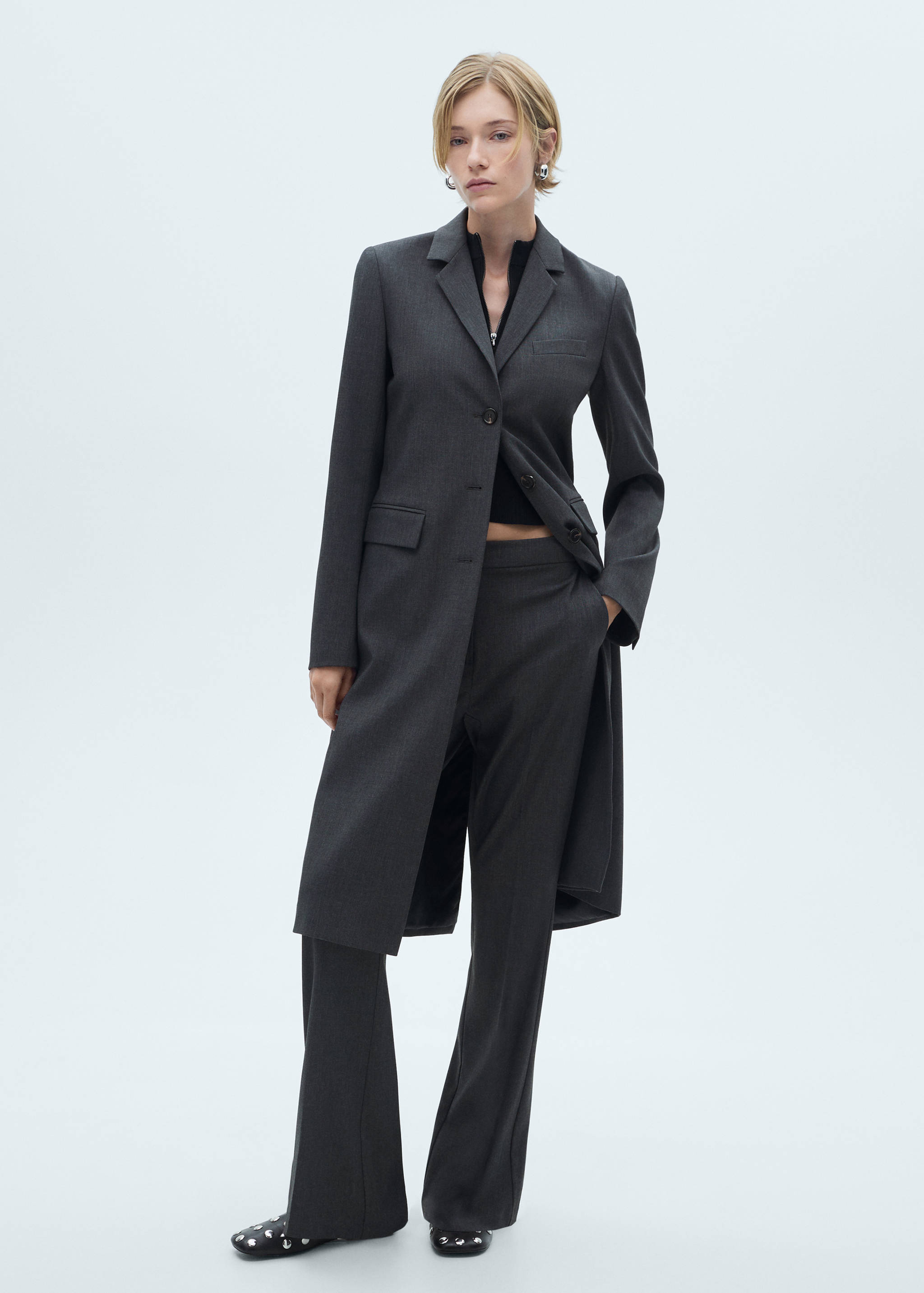 Long tailored coat - General plane