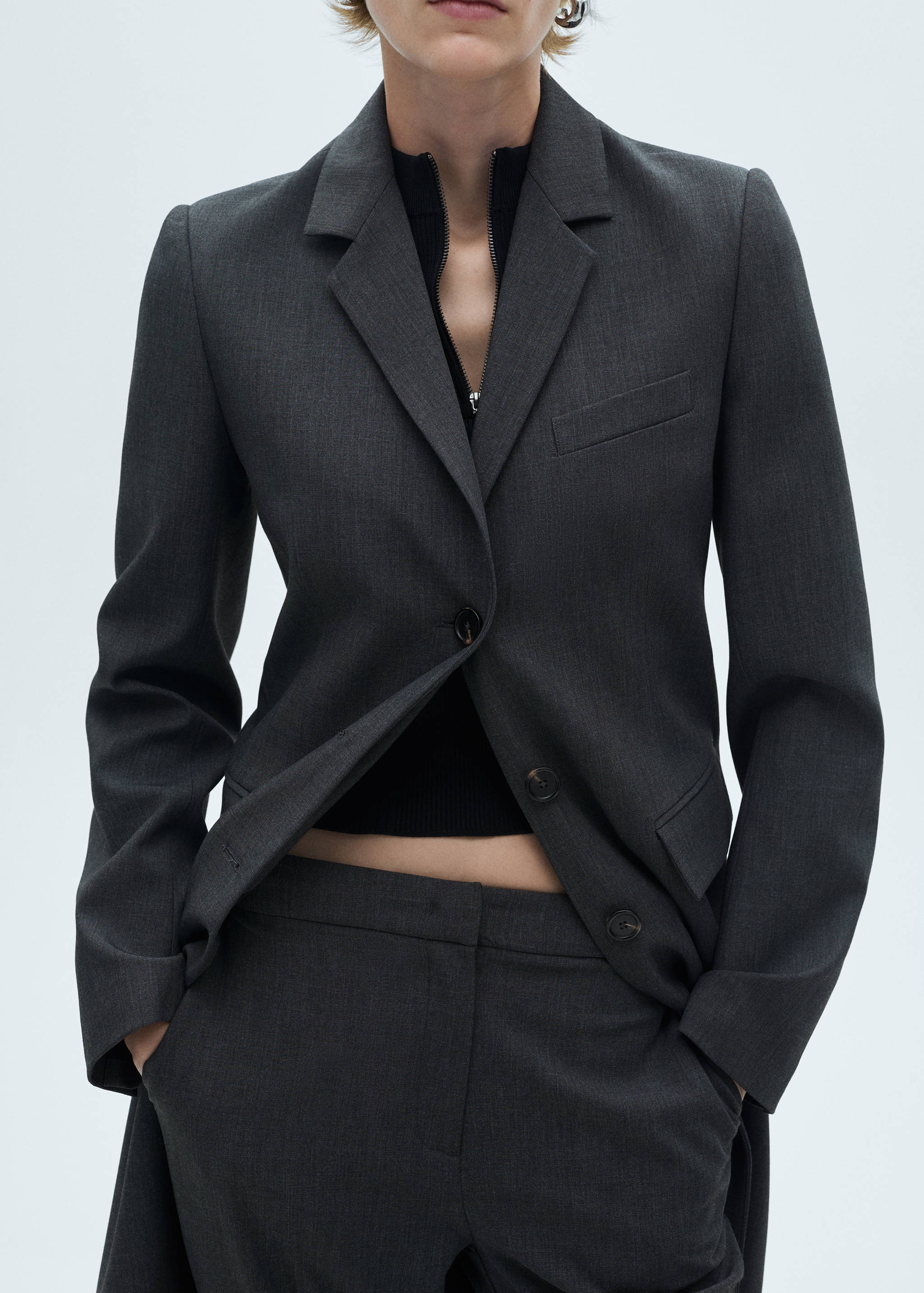 Long tailored coat - Medium plane