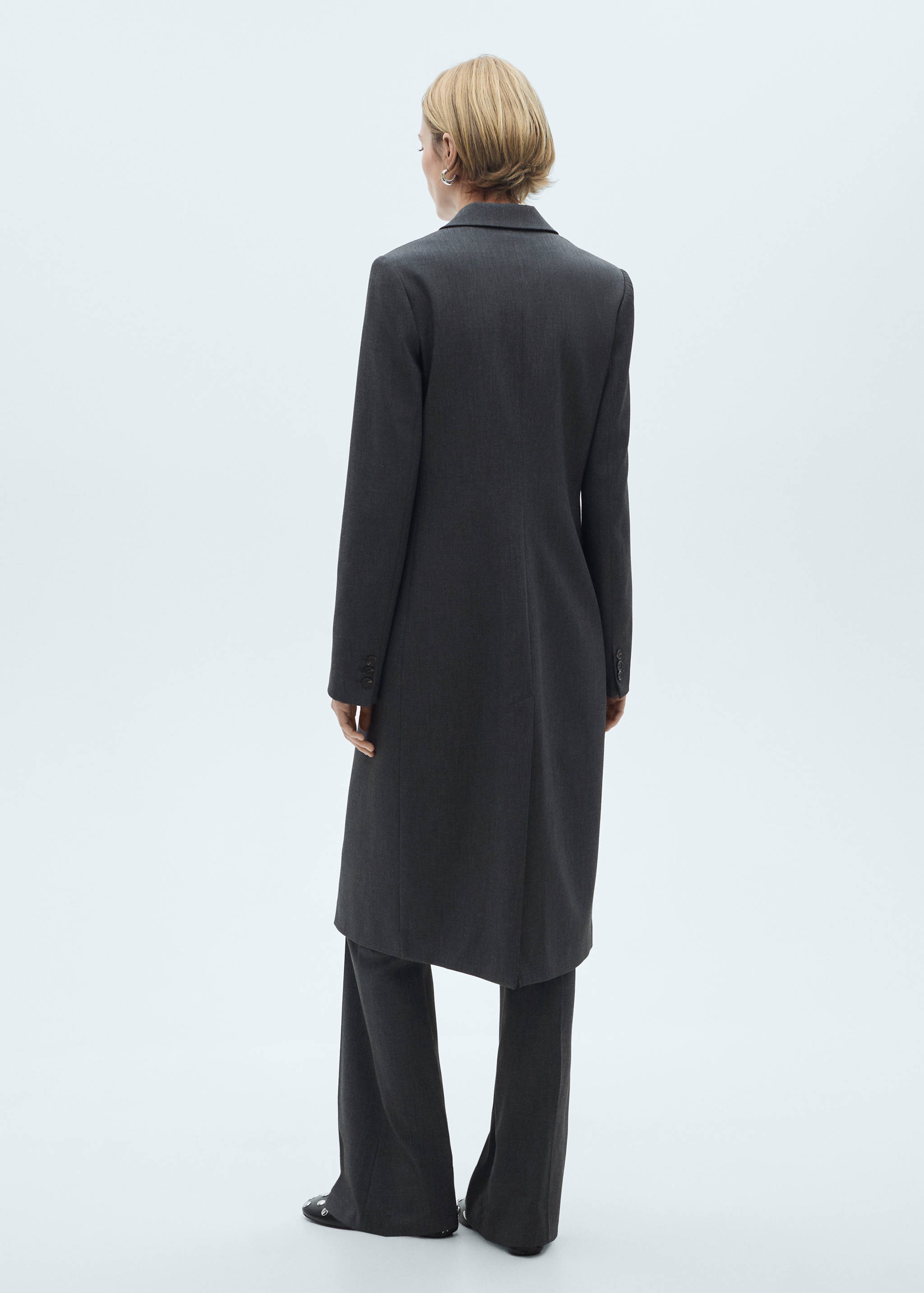 Long tailored coat - Reverse of the article