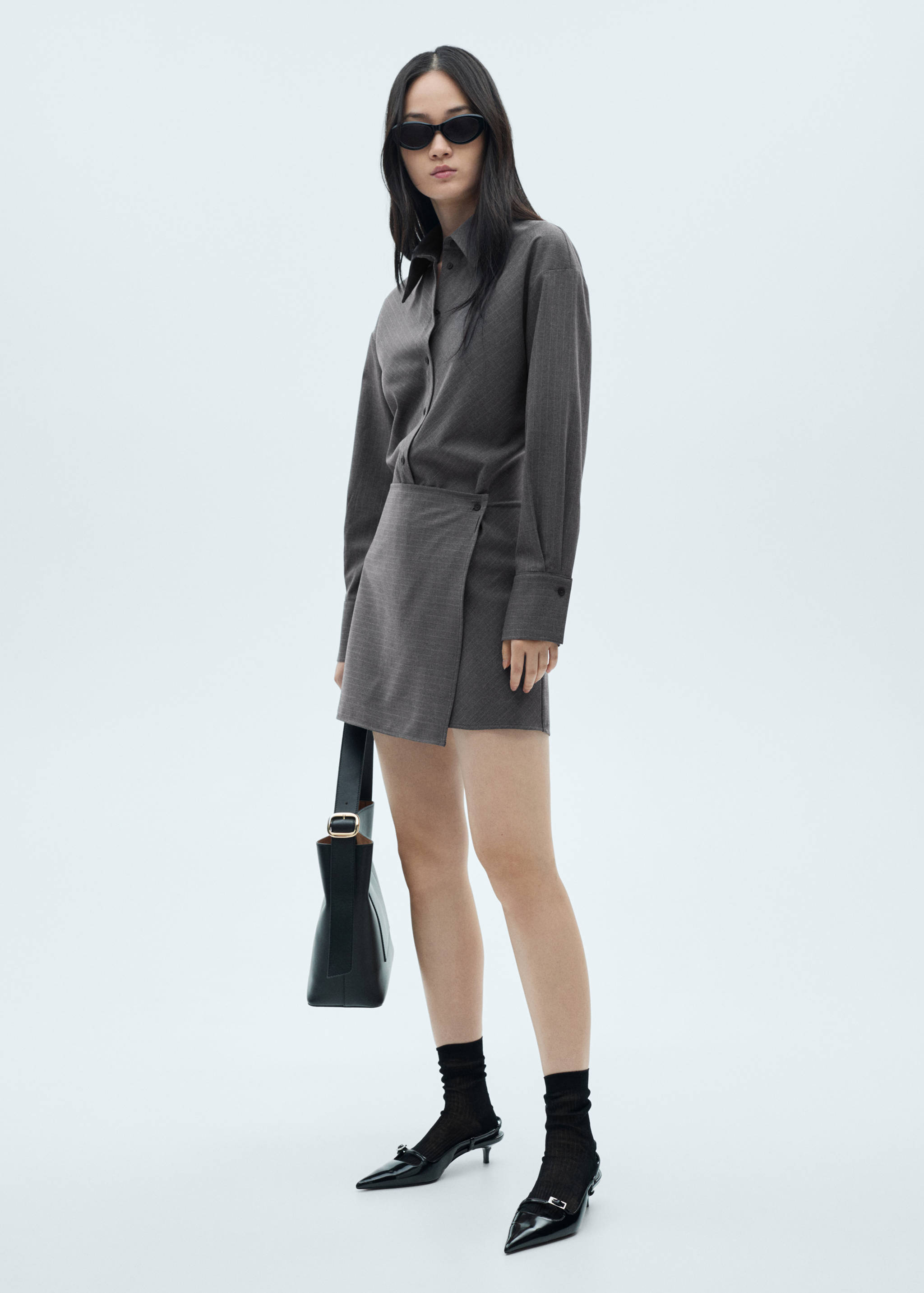 外交条纹衬衫 - null