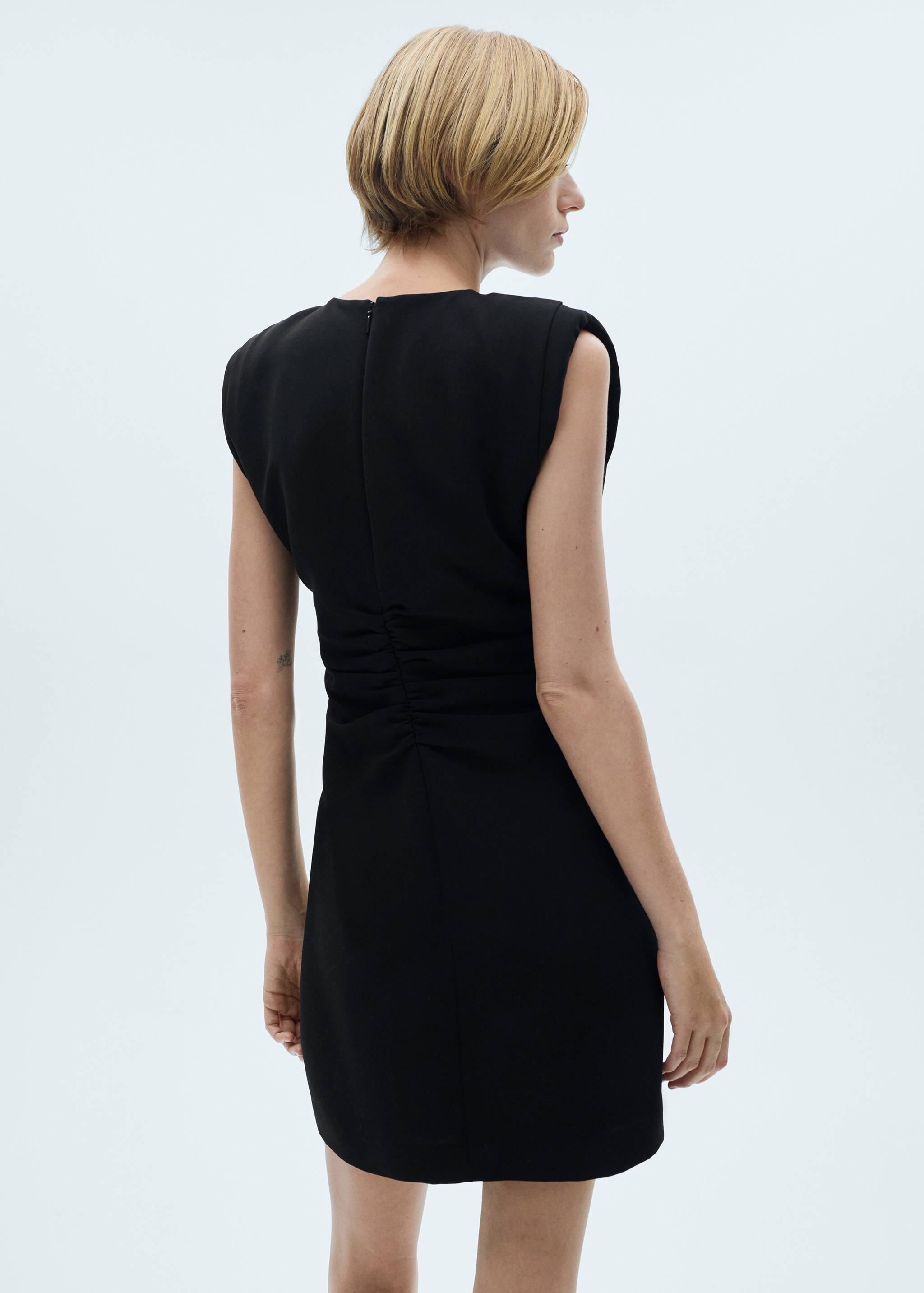 Short dress with draped detail - Reverse of the article