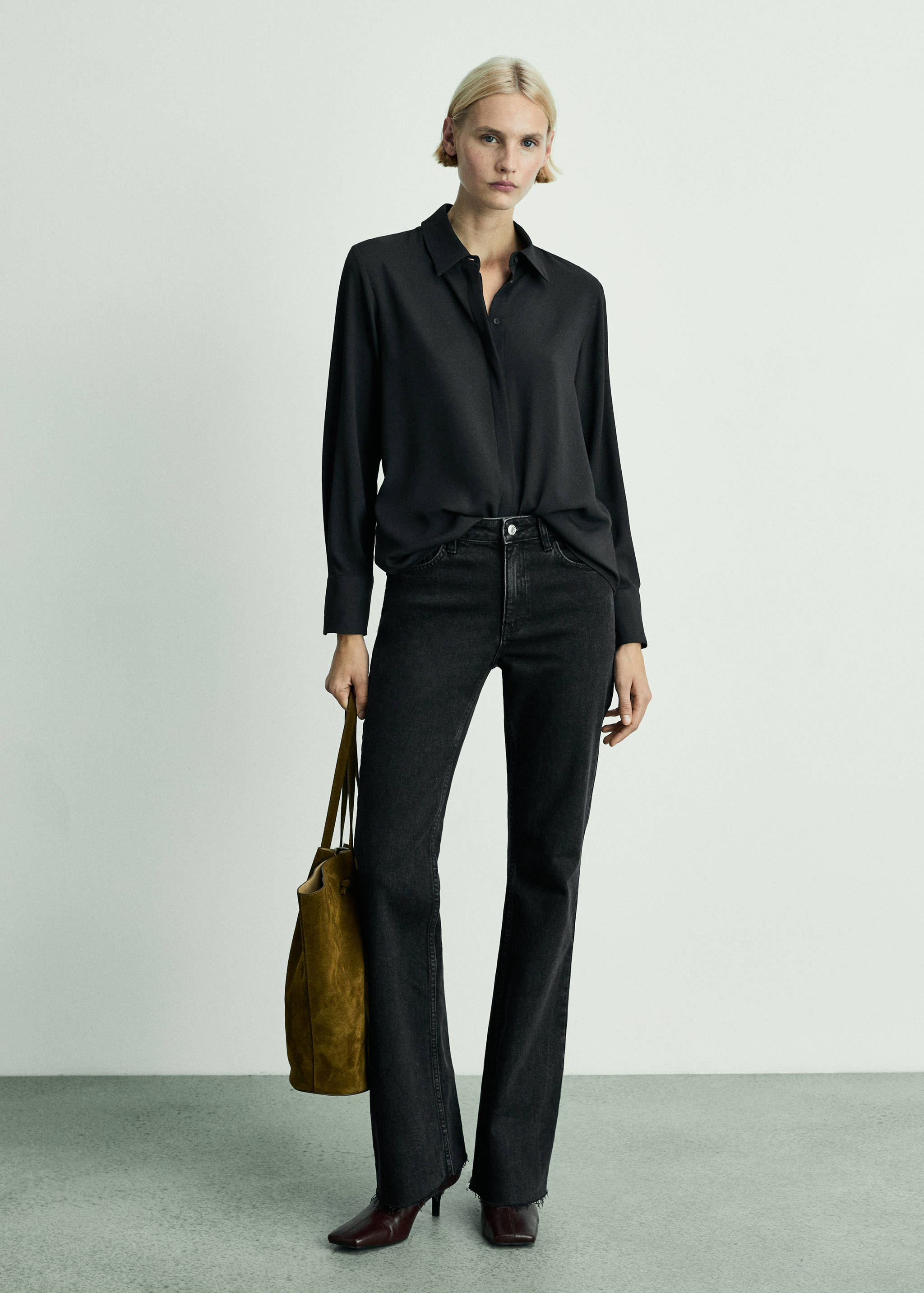 Jeans flare taille normale - Plan général