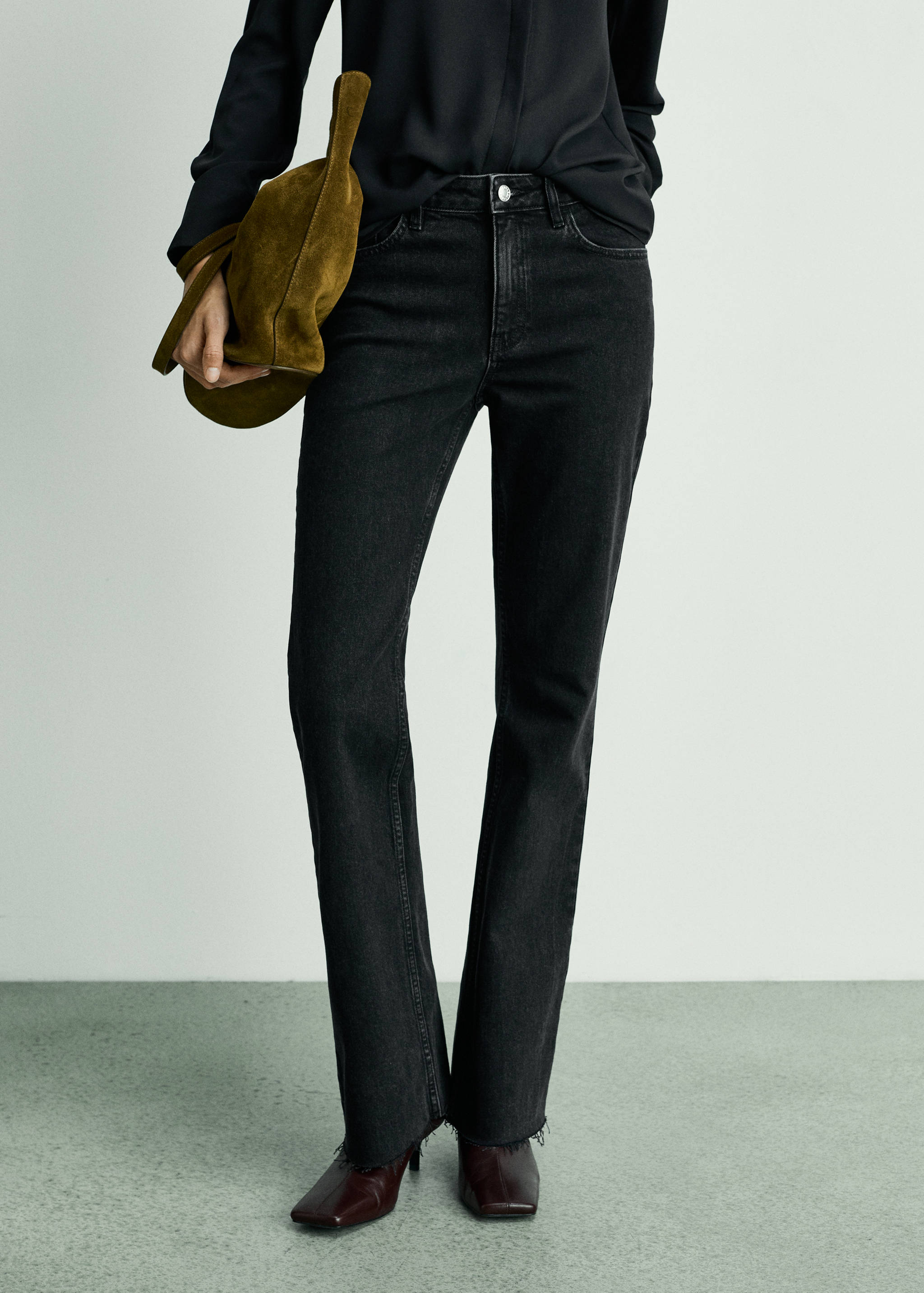 Jeans flare taille normale - Plan moyen