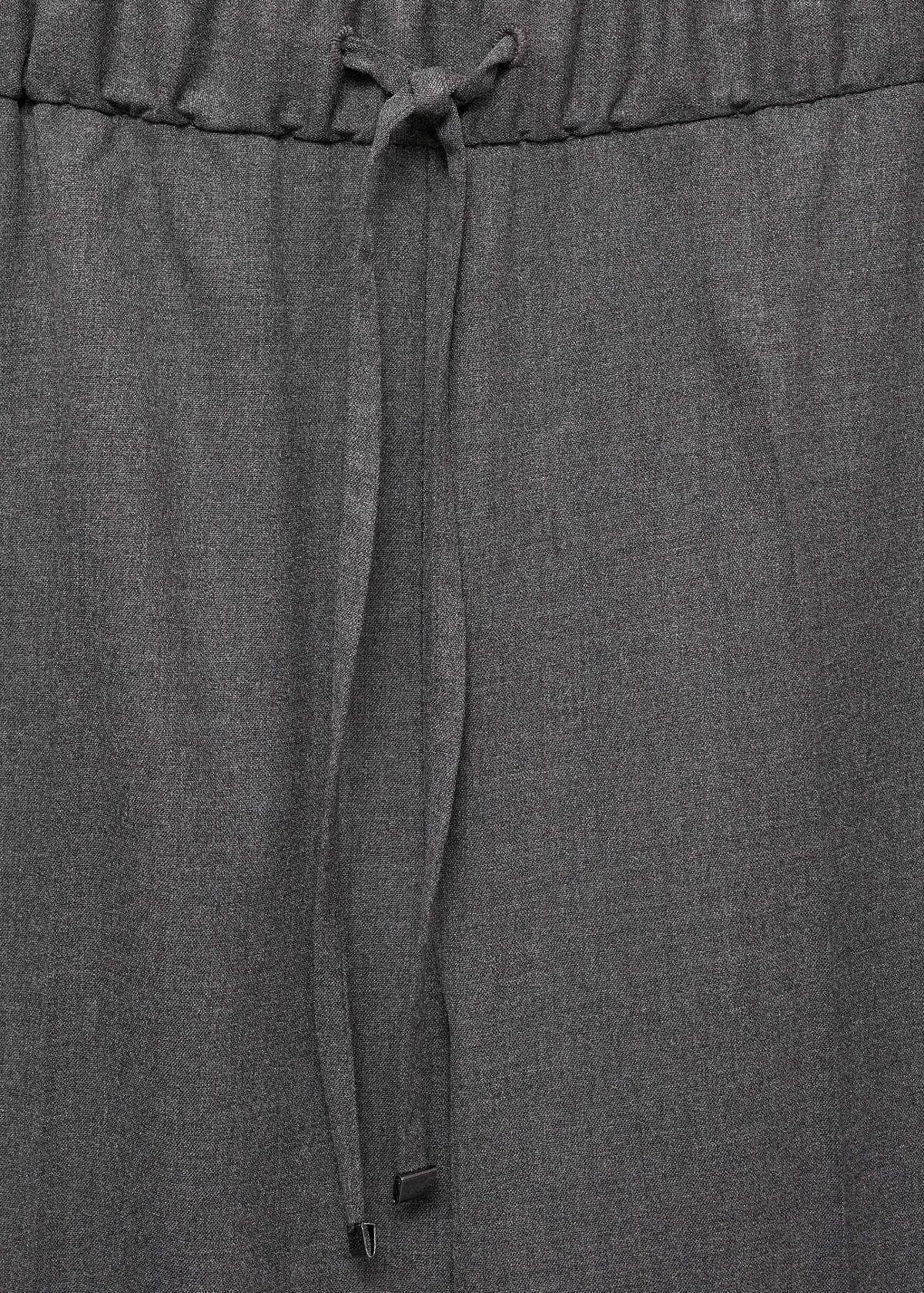Straight-fit trousers with elastic waist — Grey
