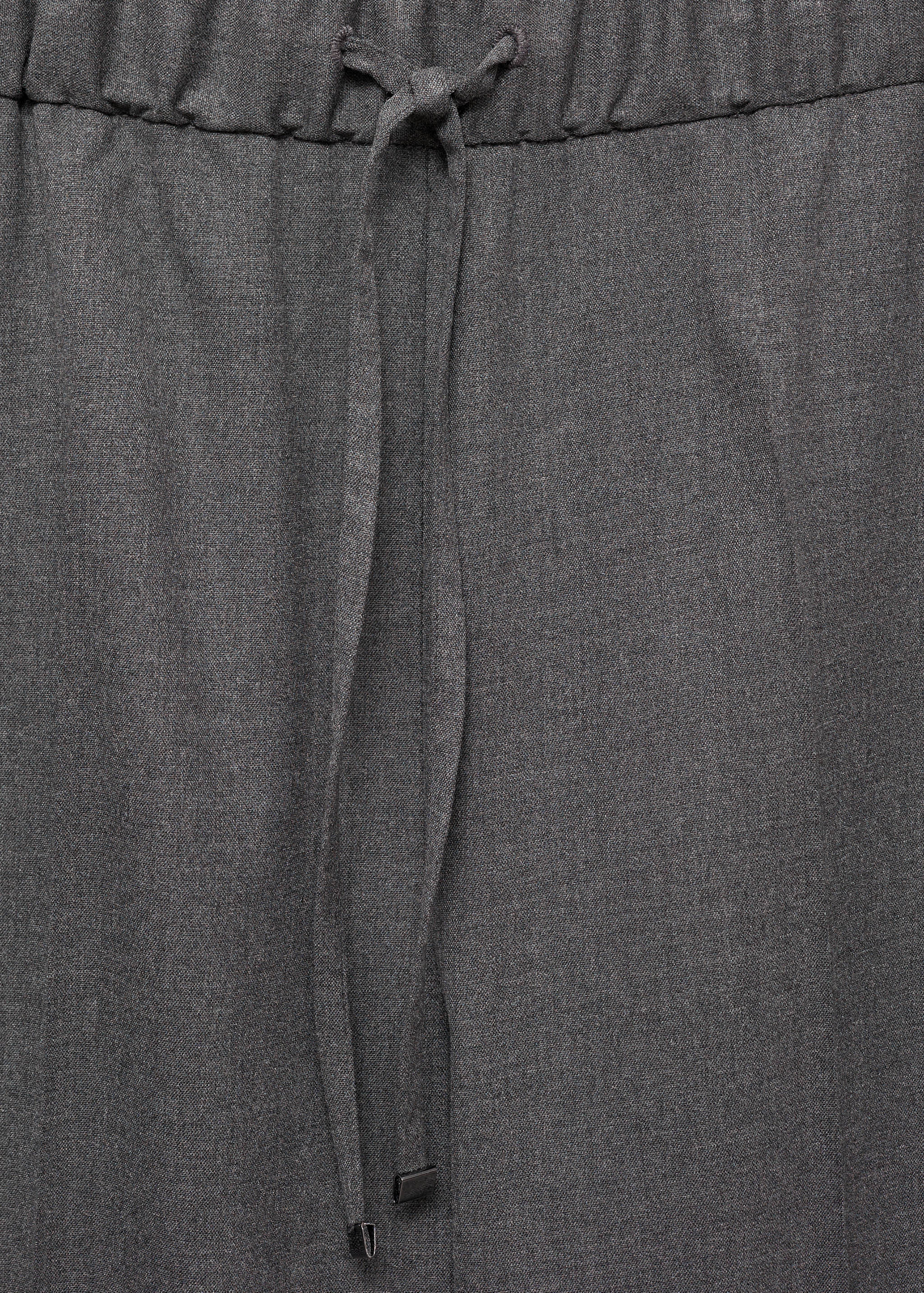 Beli bağcıklı düz kesim pantolon - Ürün detayı 8