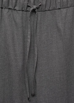 Straight-fit trousers with elastic waist — Grey 6