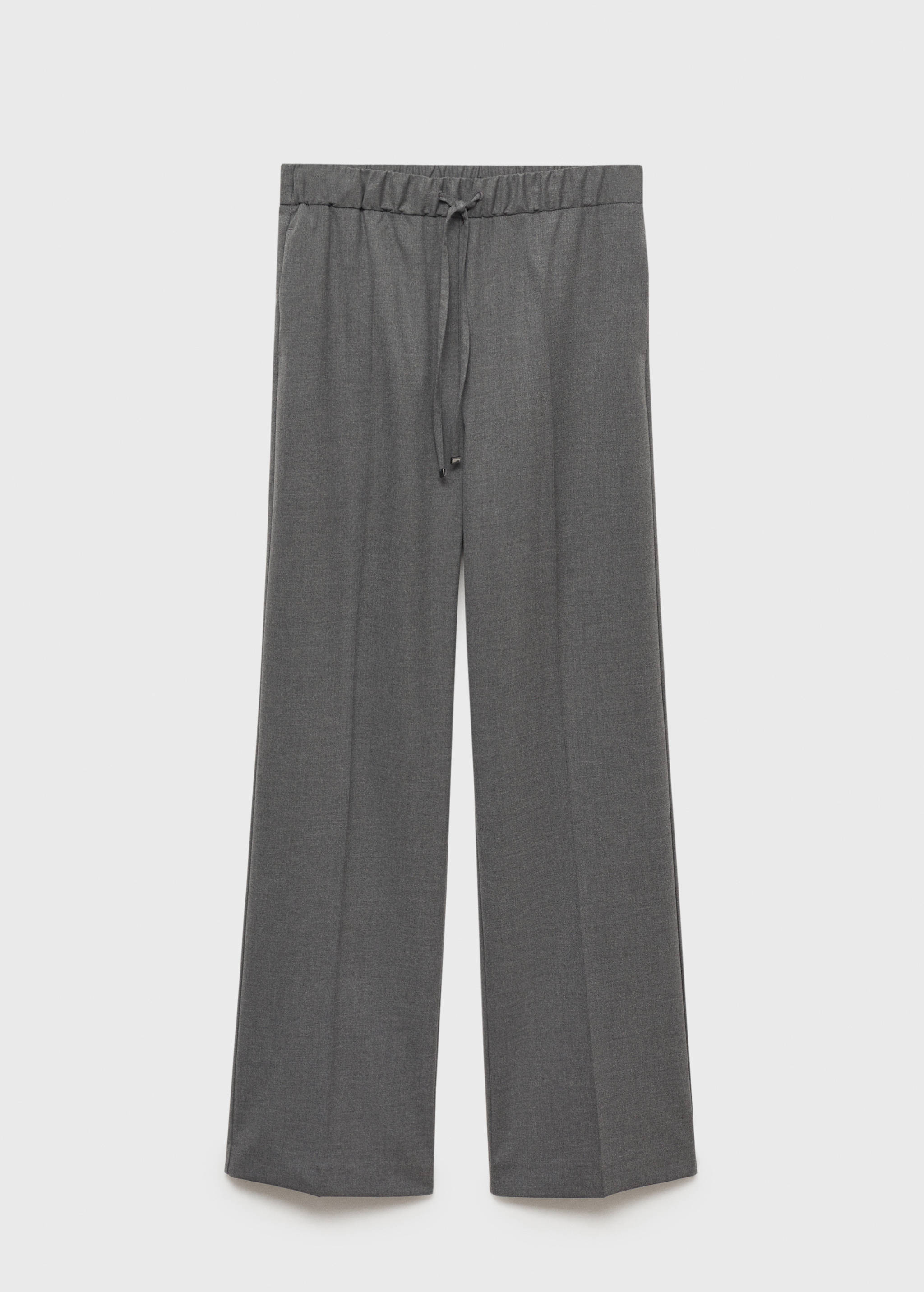 Straight-fit pants with elastic waist - Article without model