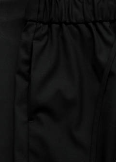 Straight-fit trousers with elastic waist — Black 7