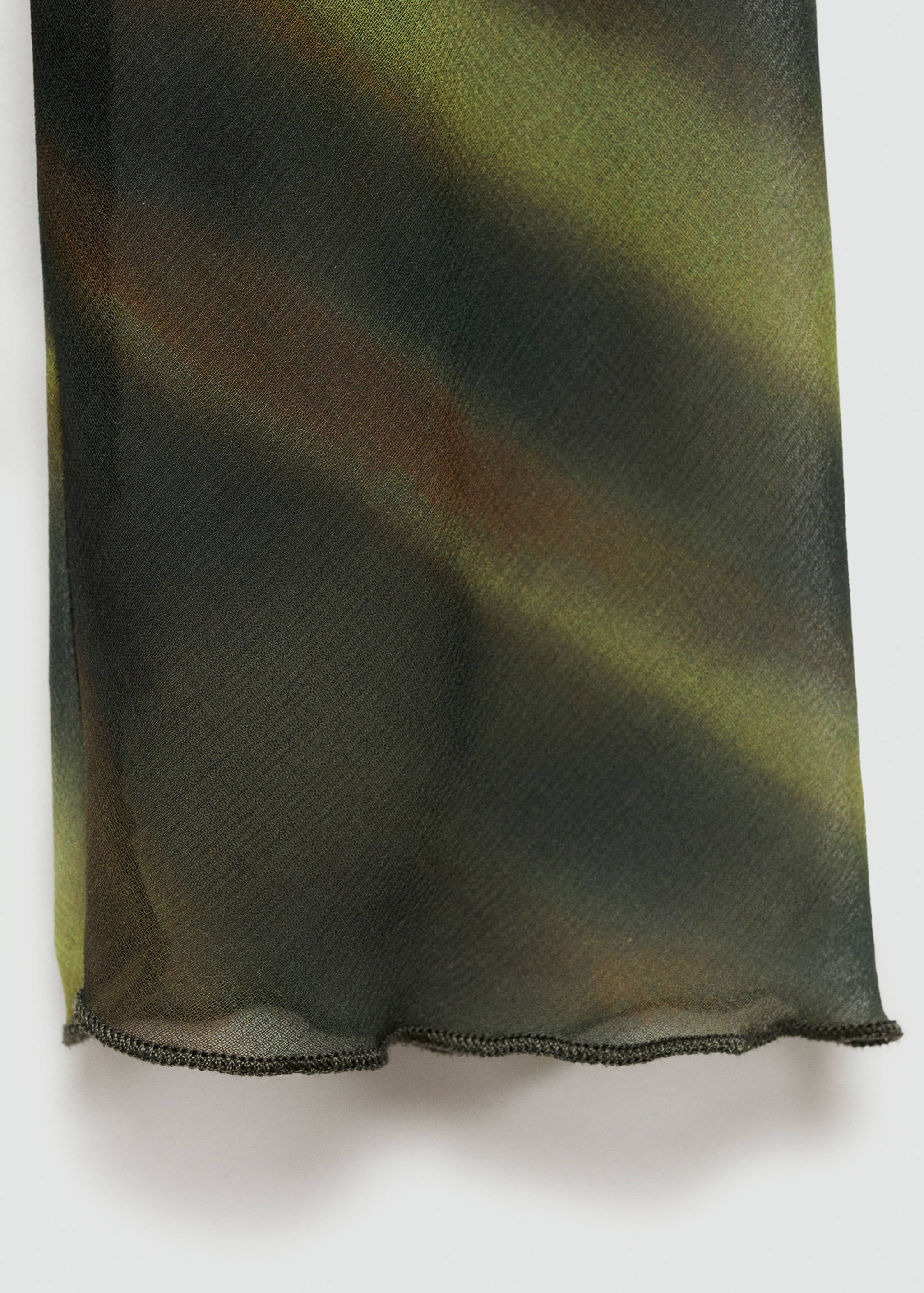 Semi-transparent printed blouse - Details of the article 0