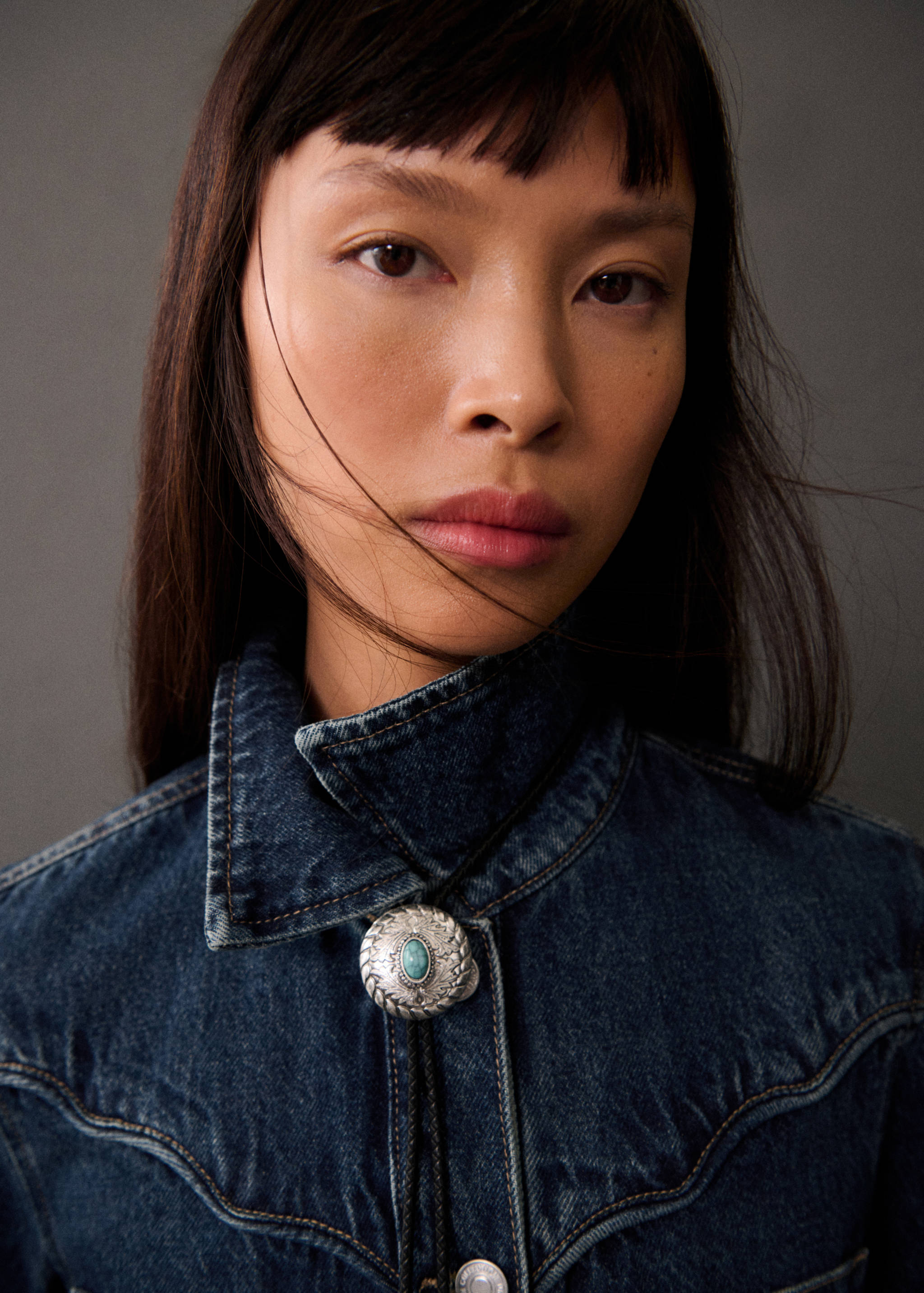 Long denim jumpsuit - Details of the article 1