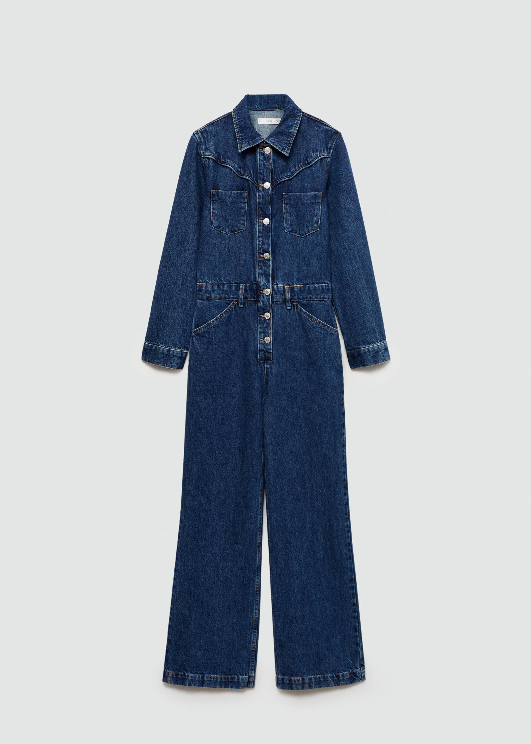 Long denim jumpsuit - Article without model