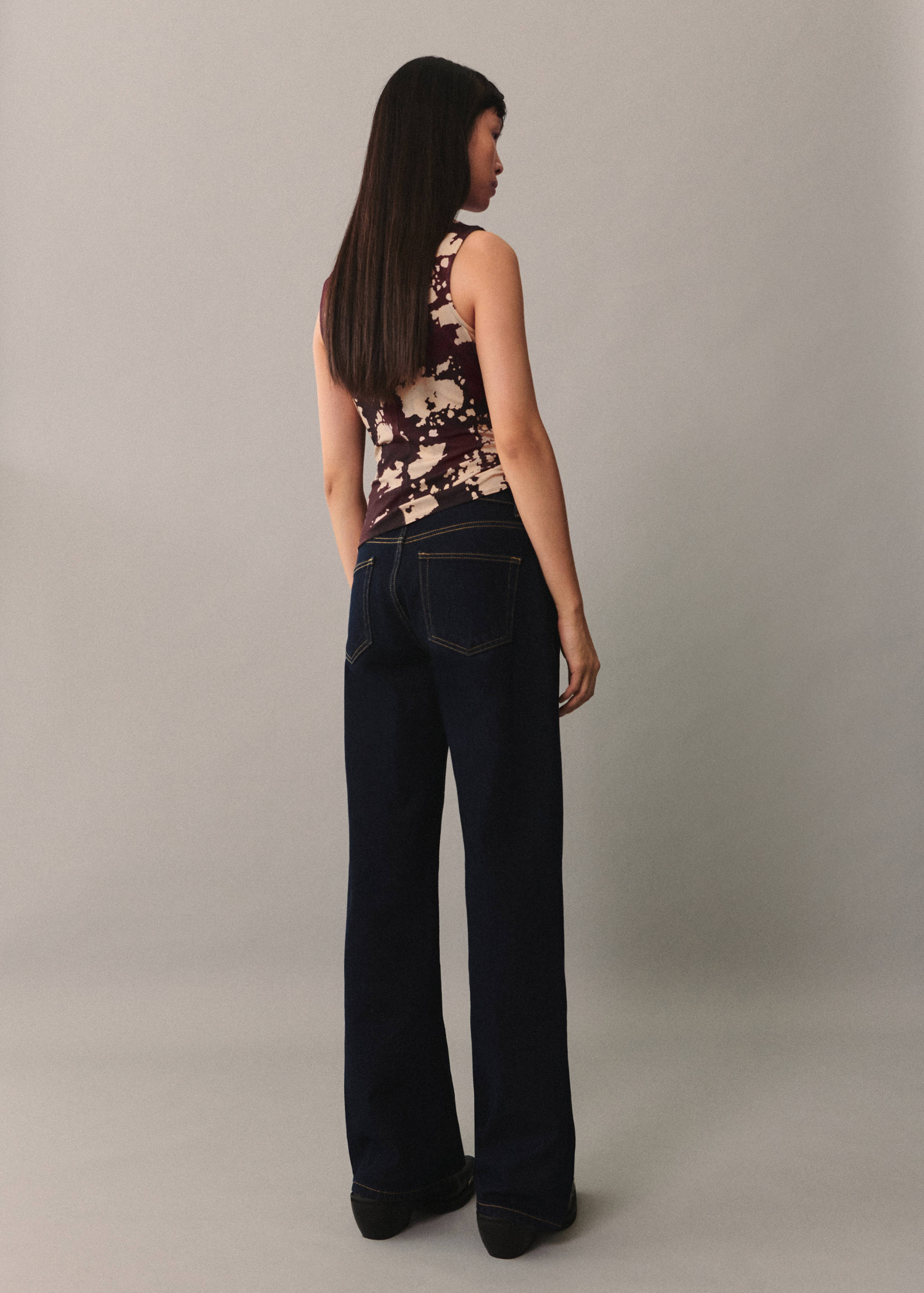 Top imprimé col montant - Verso de l’article