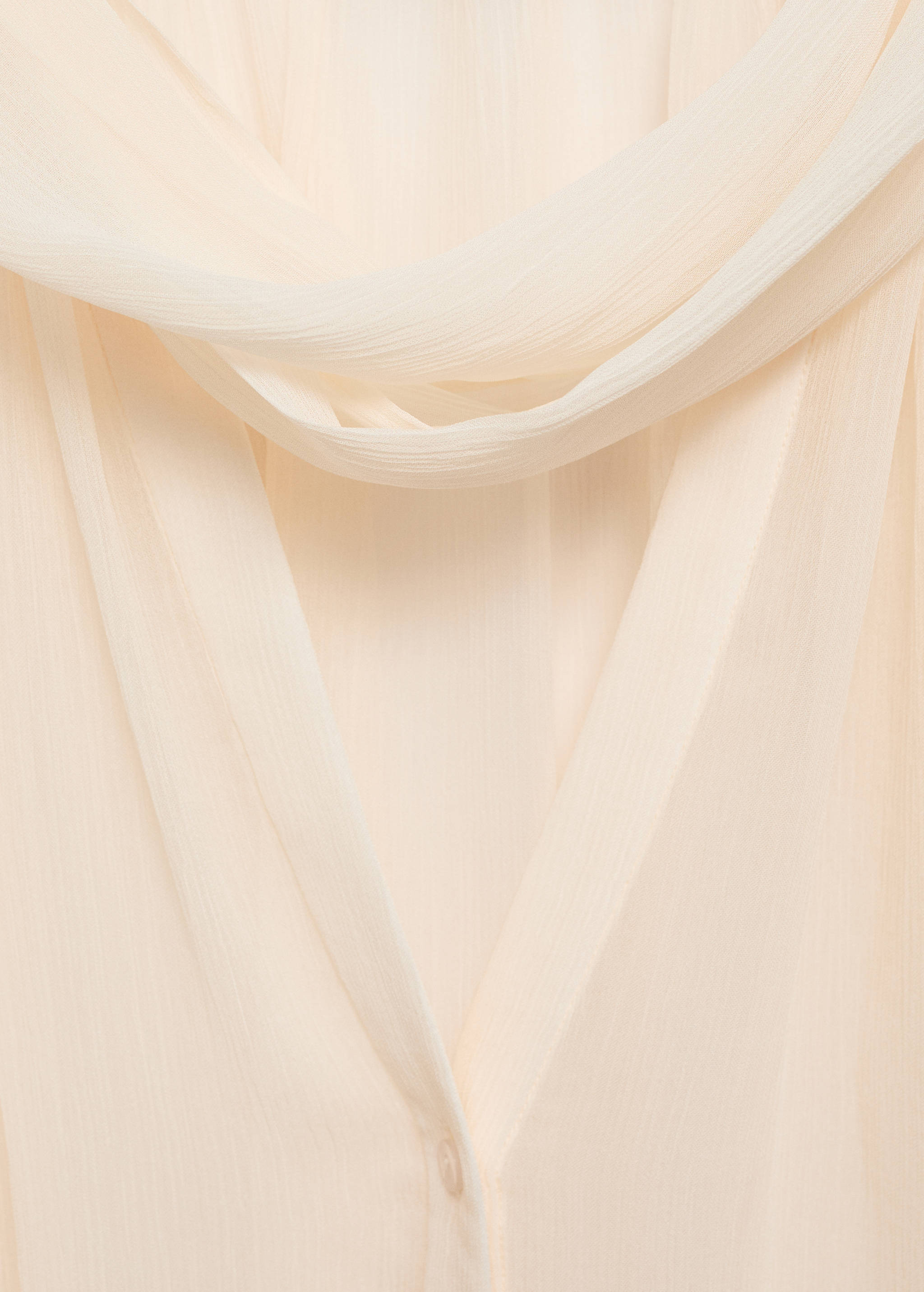 Blouse with puffed sleeves and bow - Details of the article 8