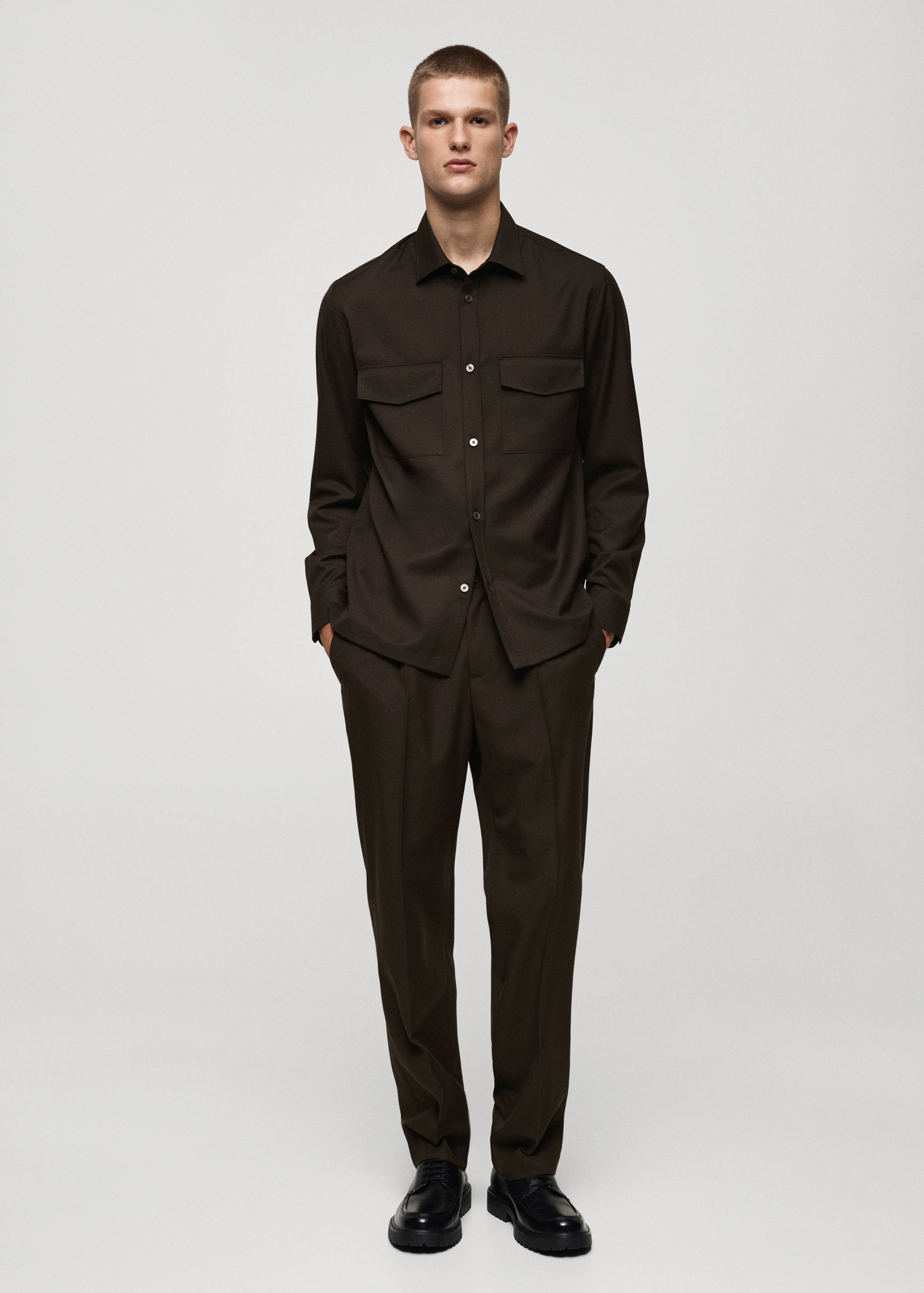 Pantalon regular-fit pinces - Plan général