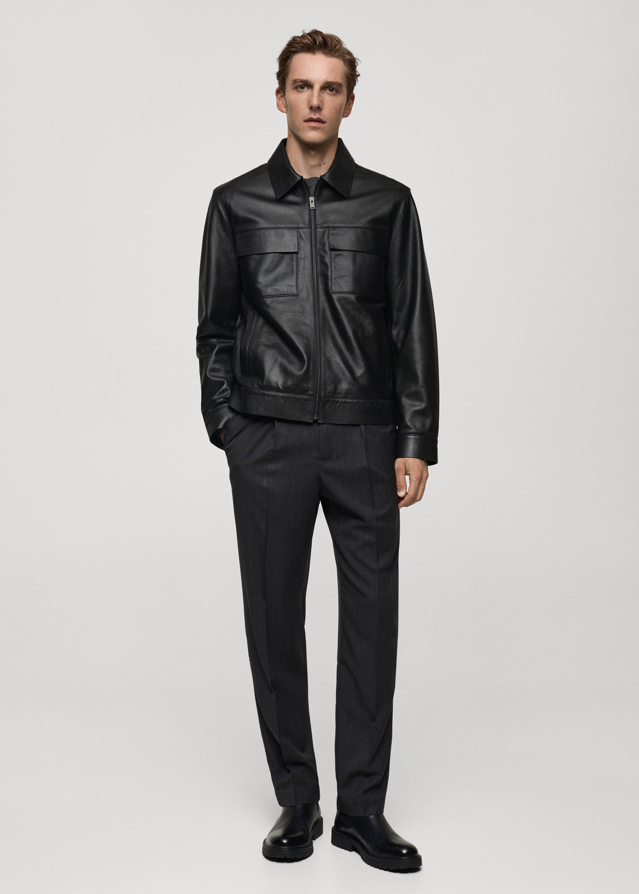 Pantalon regular-fit pinces - Plan général