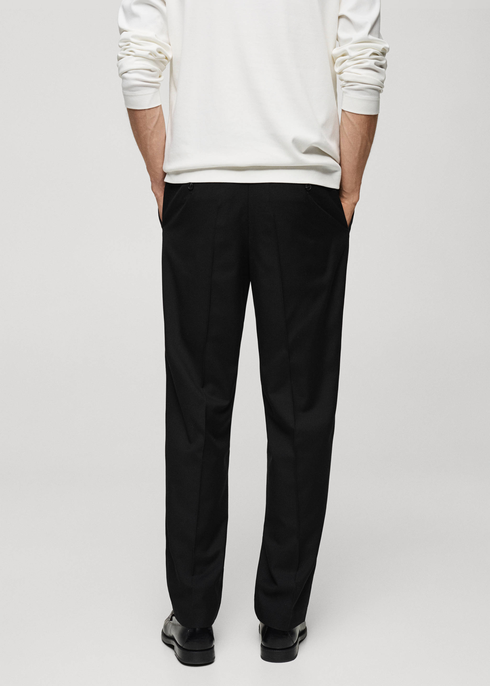 Pantalon regular-fit pinces - Verso de l’article