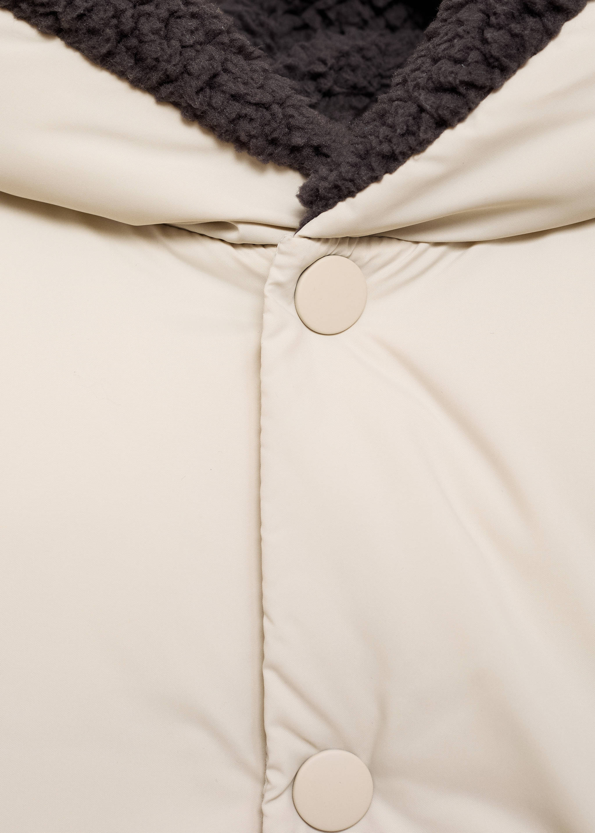 Padded anorak with shearling lining - Details of the article 8