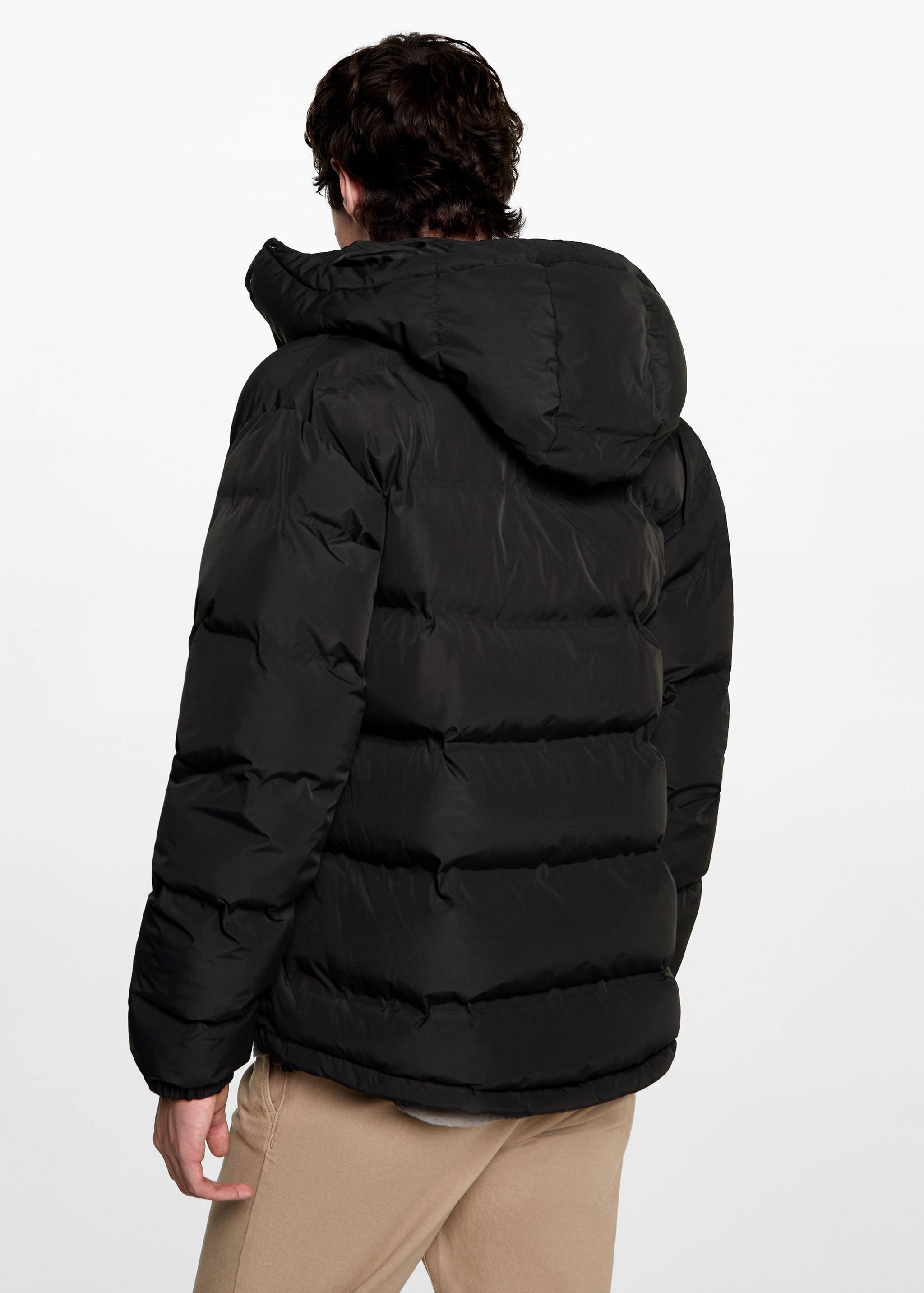 Wasserabweisende Kapuzensteppjacke - Rückseite des Artikels