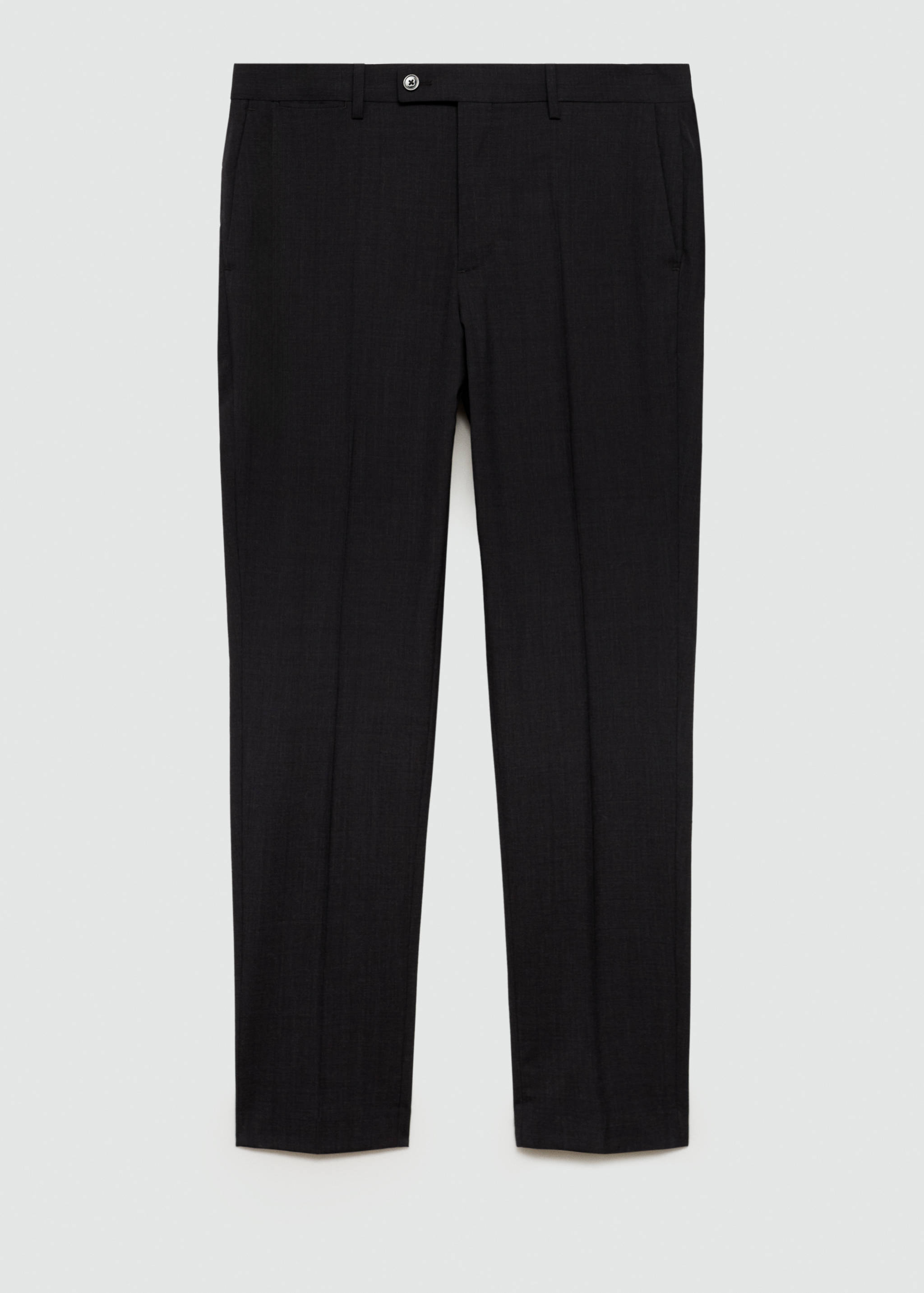 100% virgin wool slim-fit suit trousers - Article without model