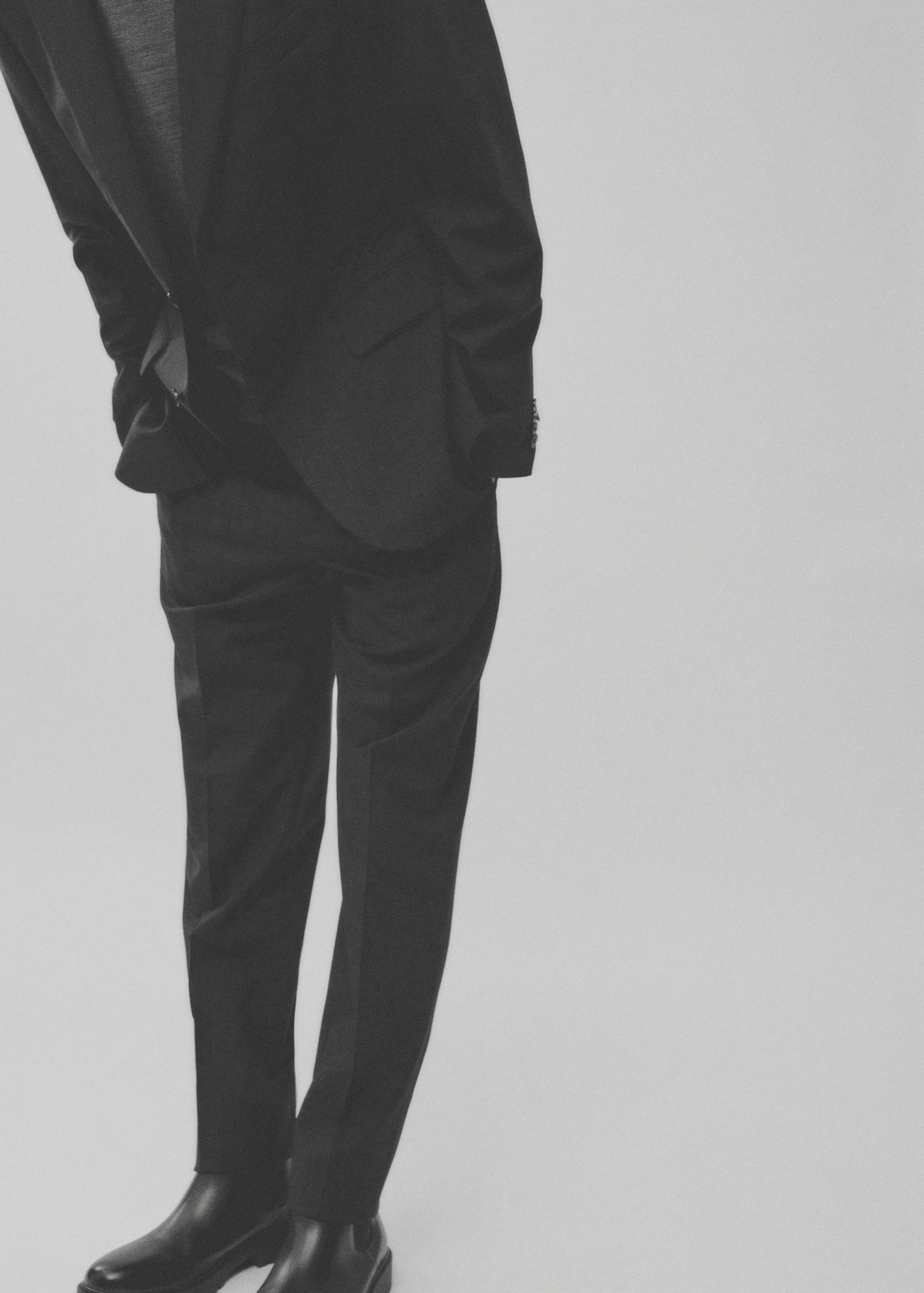 Pantalón traje slim fit 100% lana virgen - Detalle del artículo 3