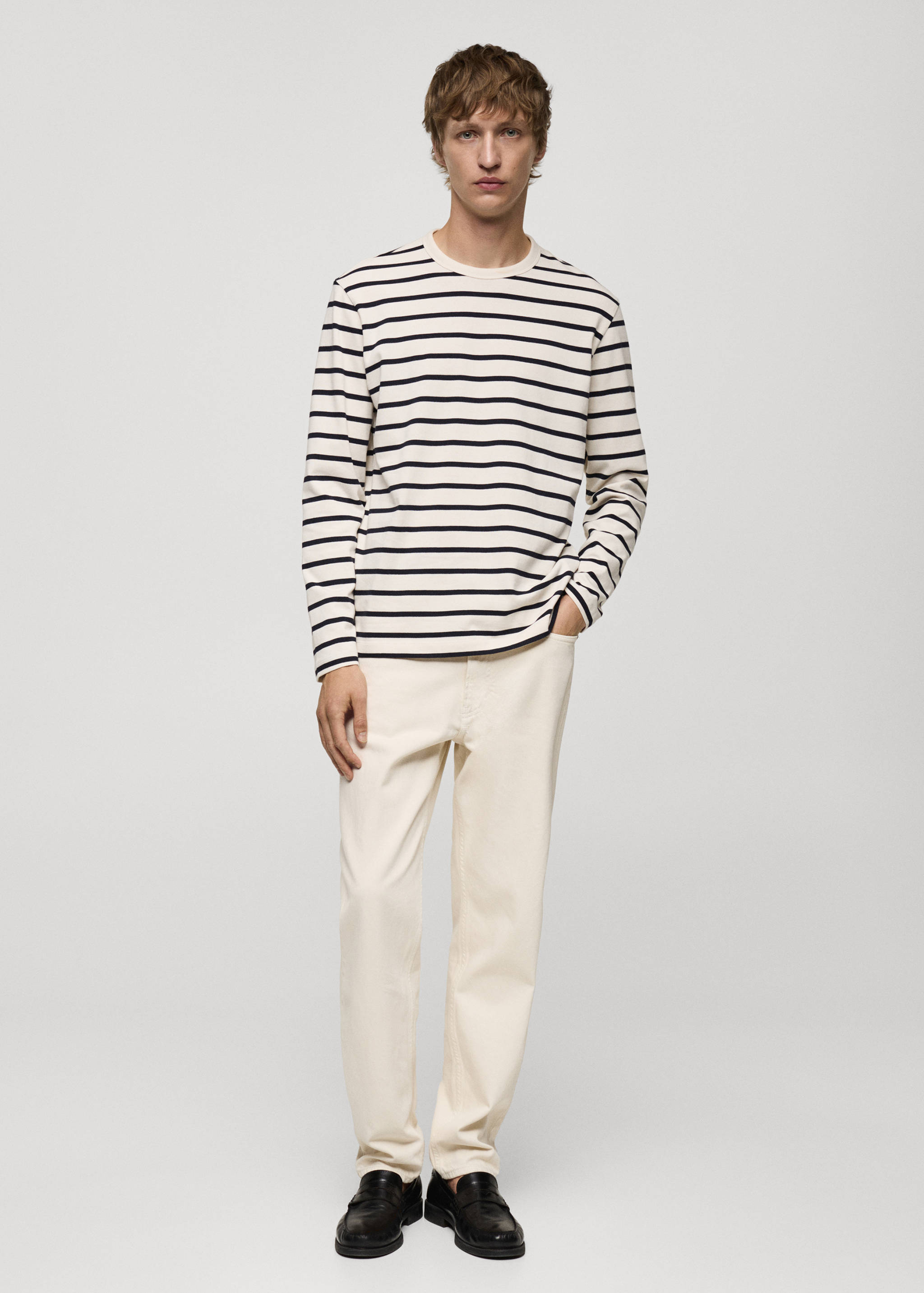 Striped long sleeves t-shirt - General plane